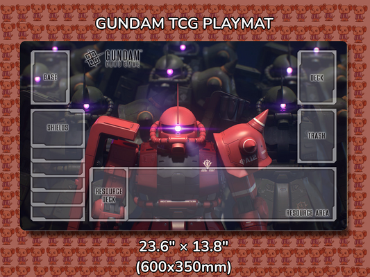 Zaku Squad Gundam TCG Playmat Mockup