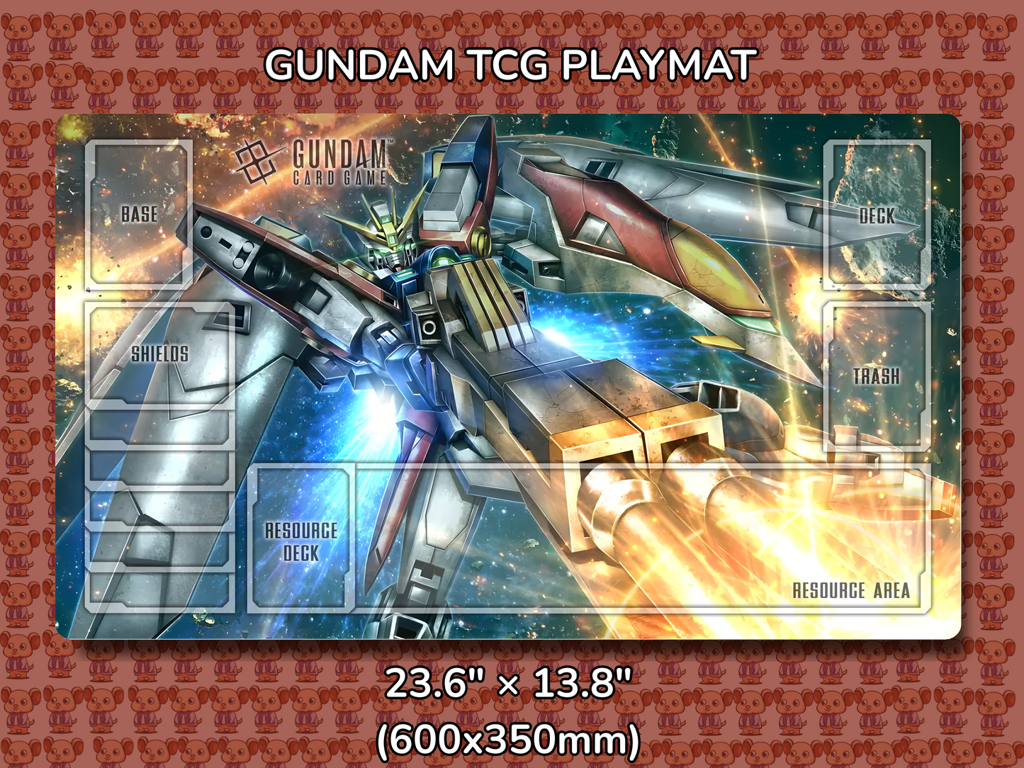 Zero Buster Gundam TCG Playmat Mockup