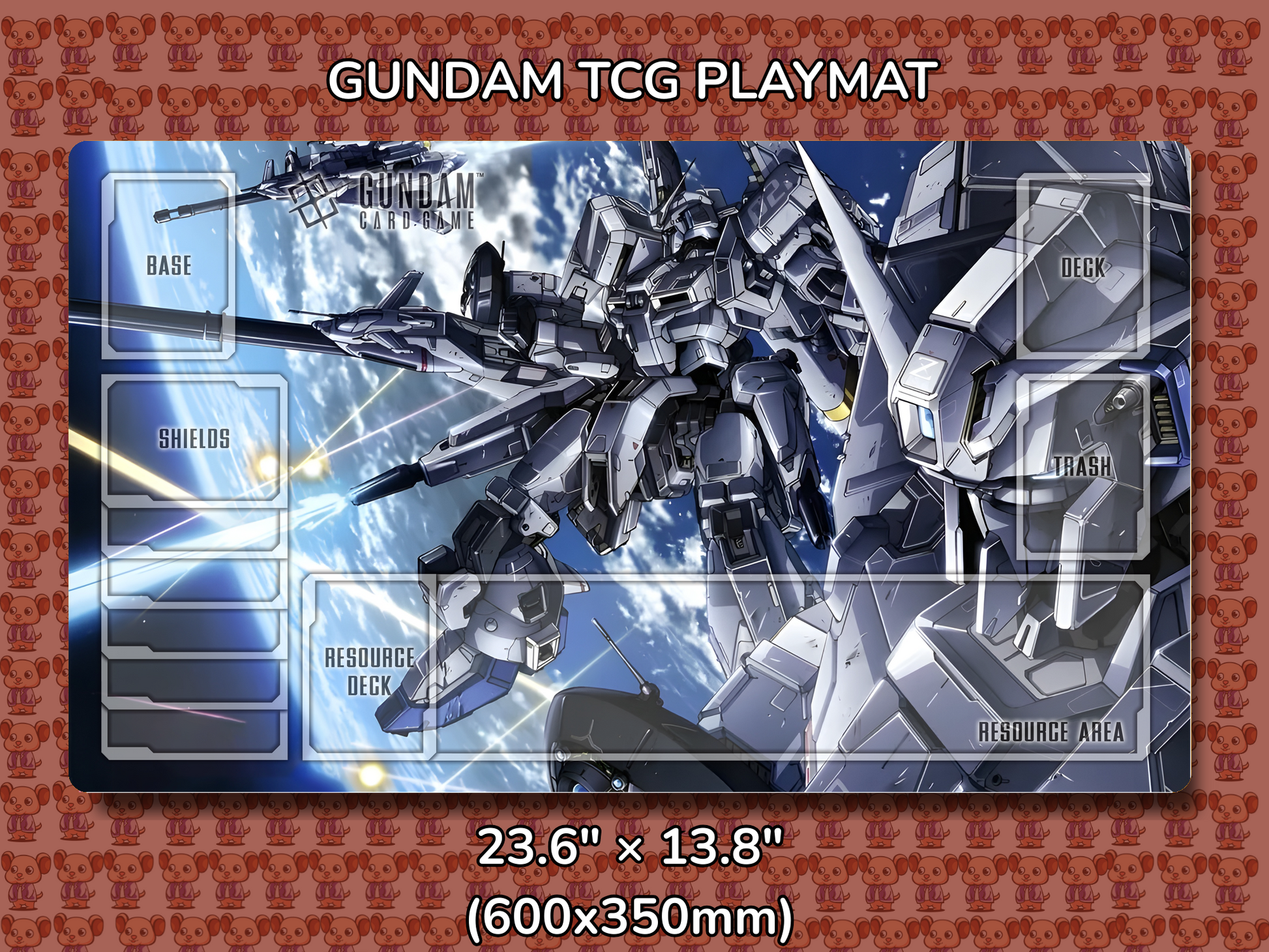 Zeta C1 Gundam TCG Playmat Mockup