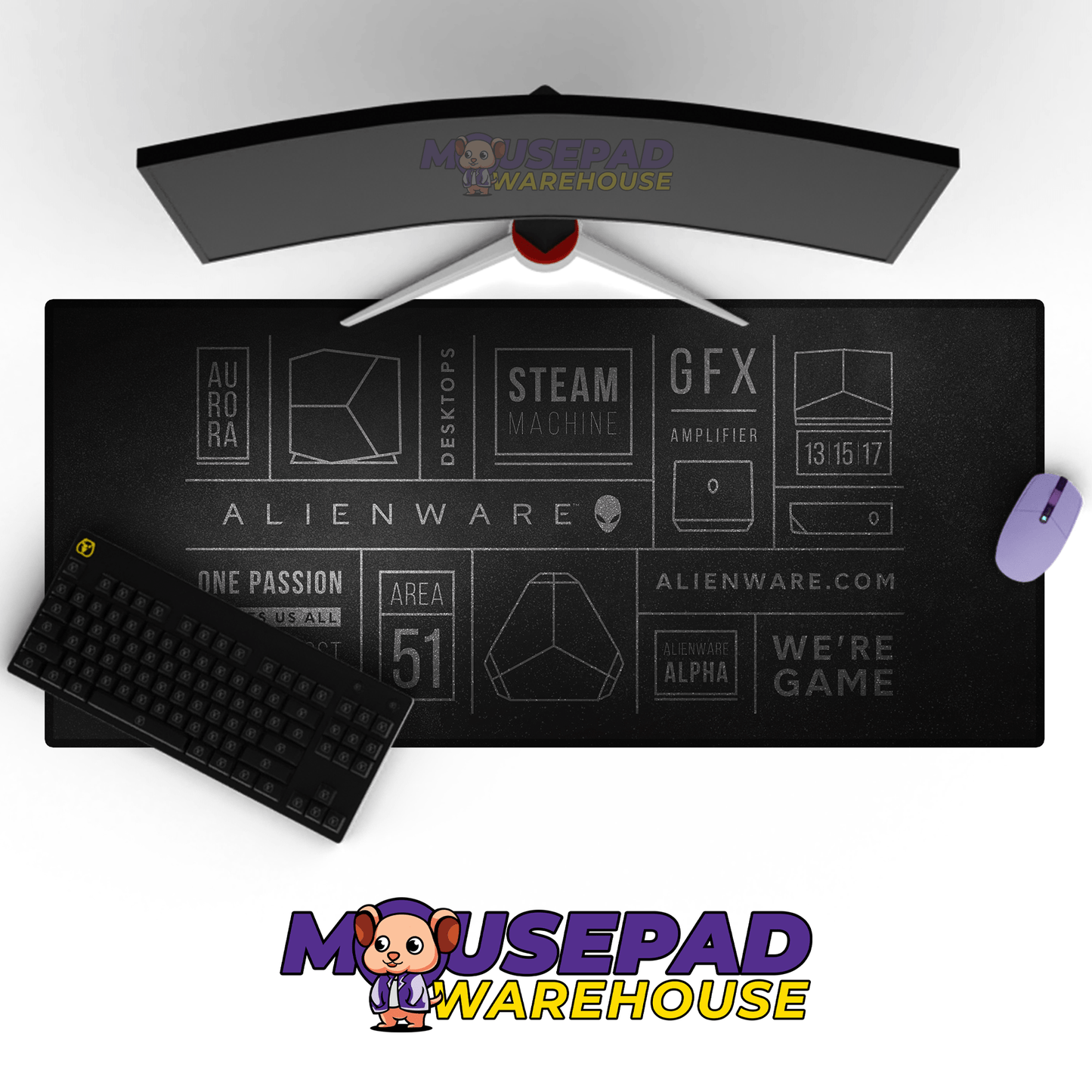 Alienware Brand Imagery Mousepad 1356475 - Mousepad Warehouse