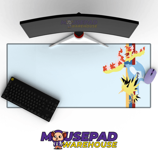 Articuno, Zapdos, Moltres Pokemon TV Show Mousepad 745074 - Mousepad Warehouse