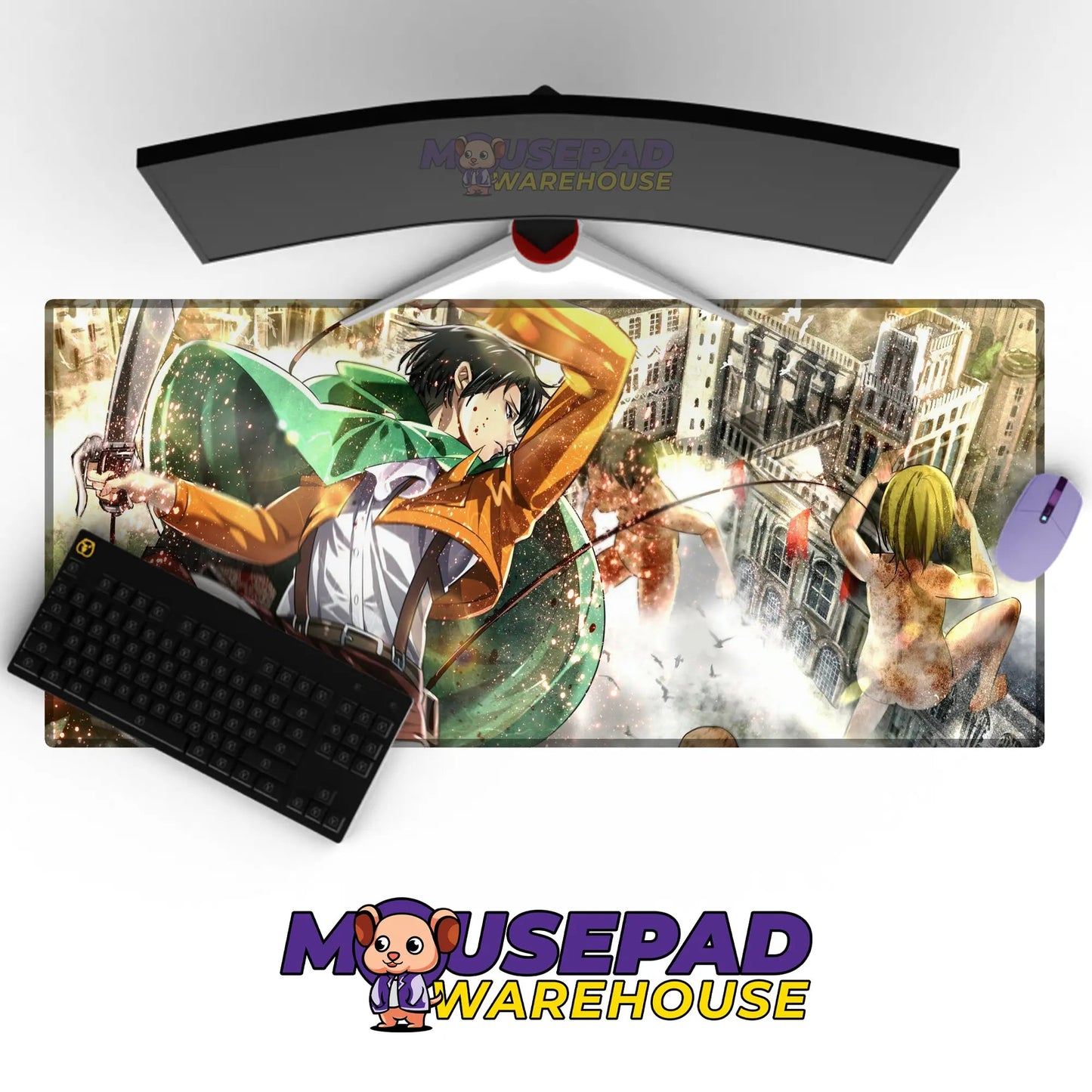 Attack on Titan Anime Mousepad 607867 - Mousepad Warehouse