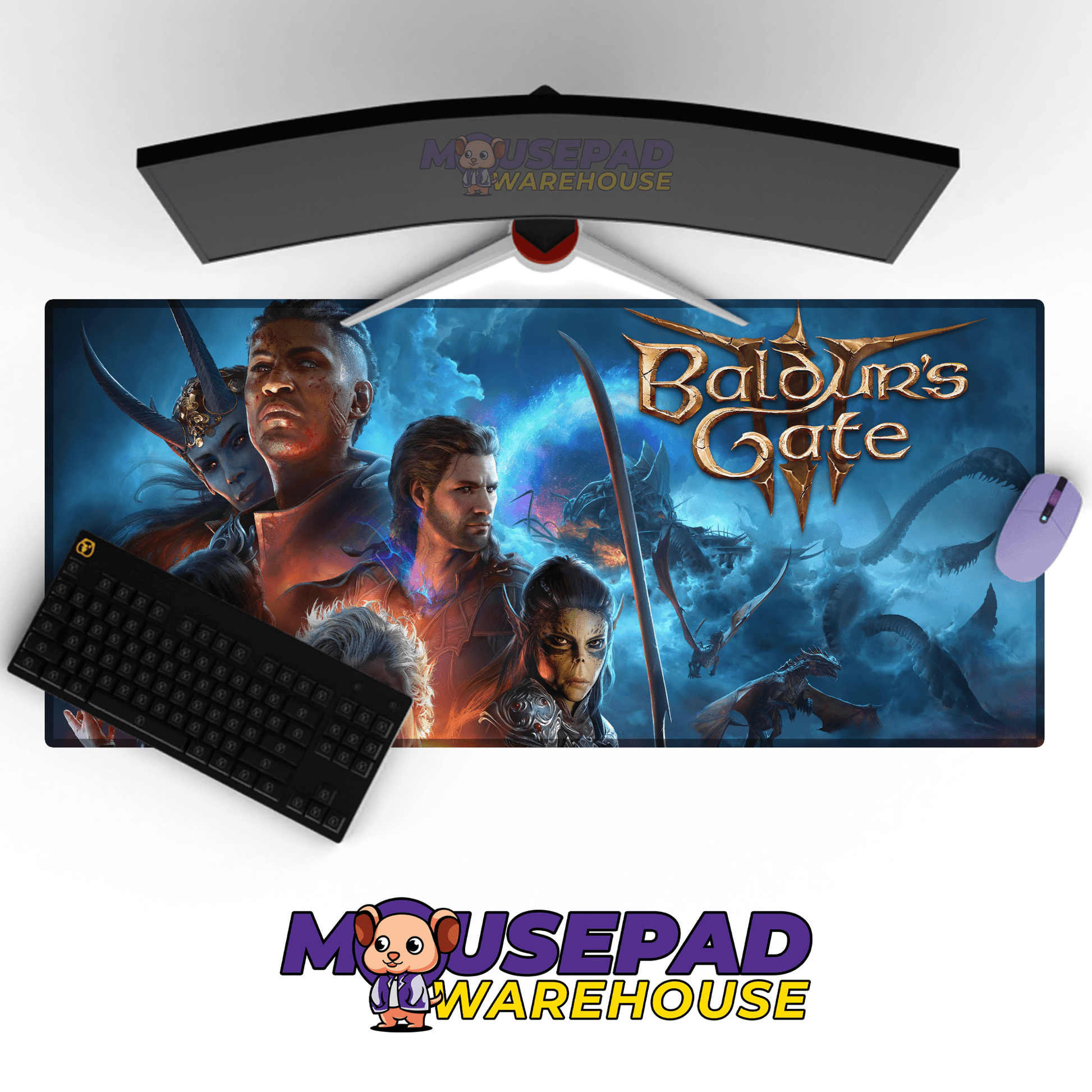 Baldur's Gate 3 Mousepad 8402 - Mousepad Warehouse