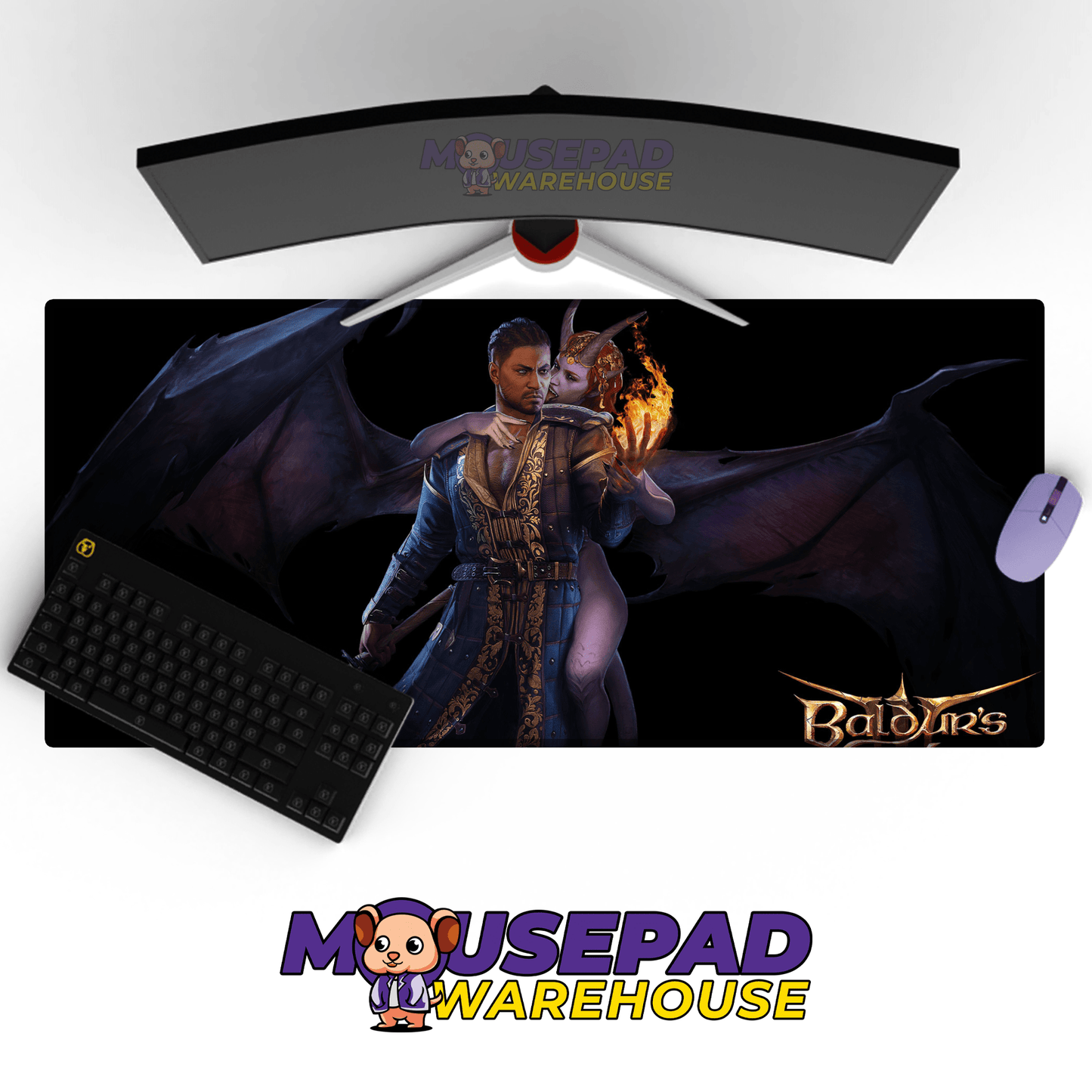 Baldur's Gate 3 Mousepad 8406 - Mousepad Warehouse