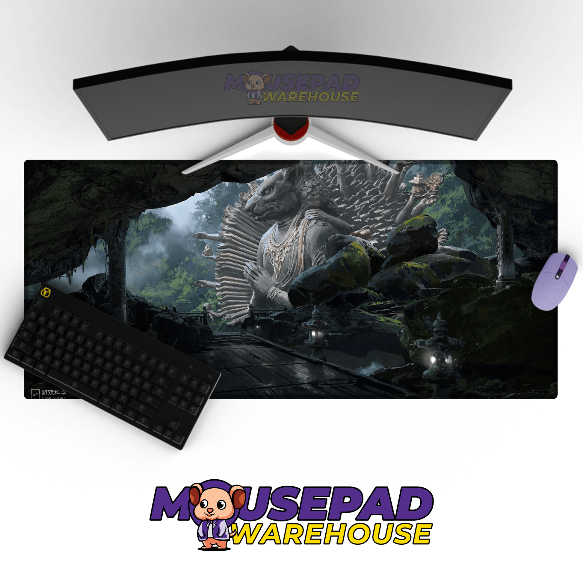 Black Myth Wukong Mousepad 199014 - Mousepad Warehouse