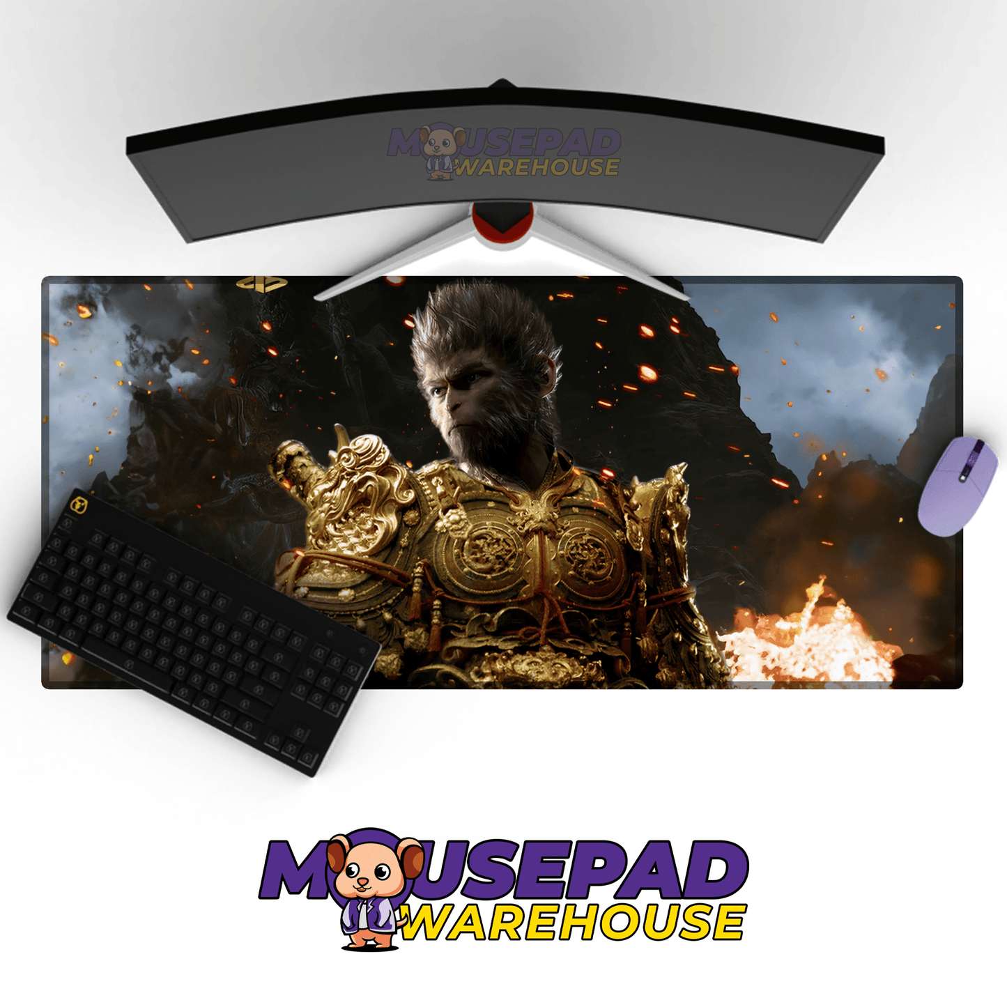 Black Myth Wukong Mousepad 199023 - Mousepad Warehouse