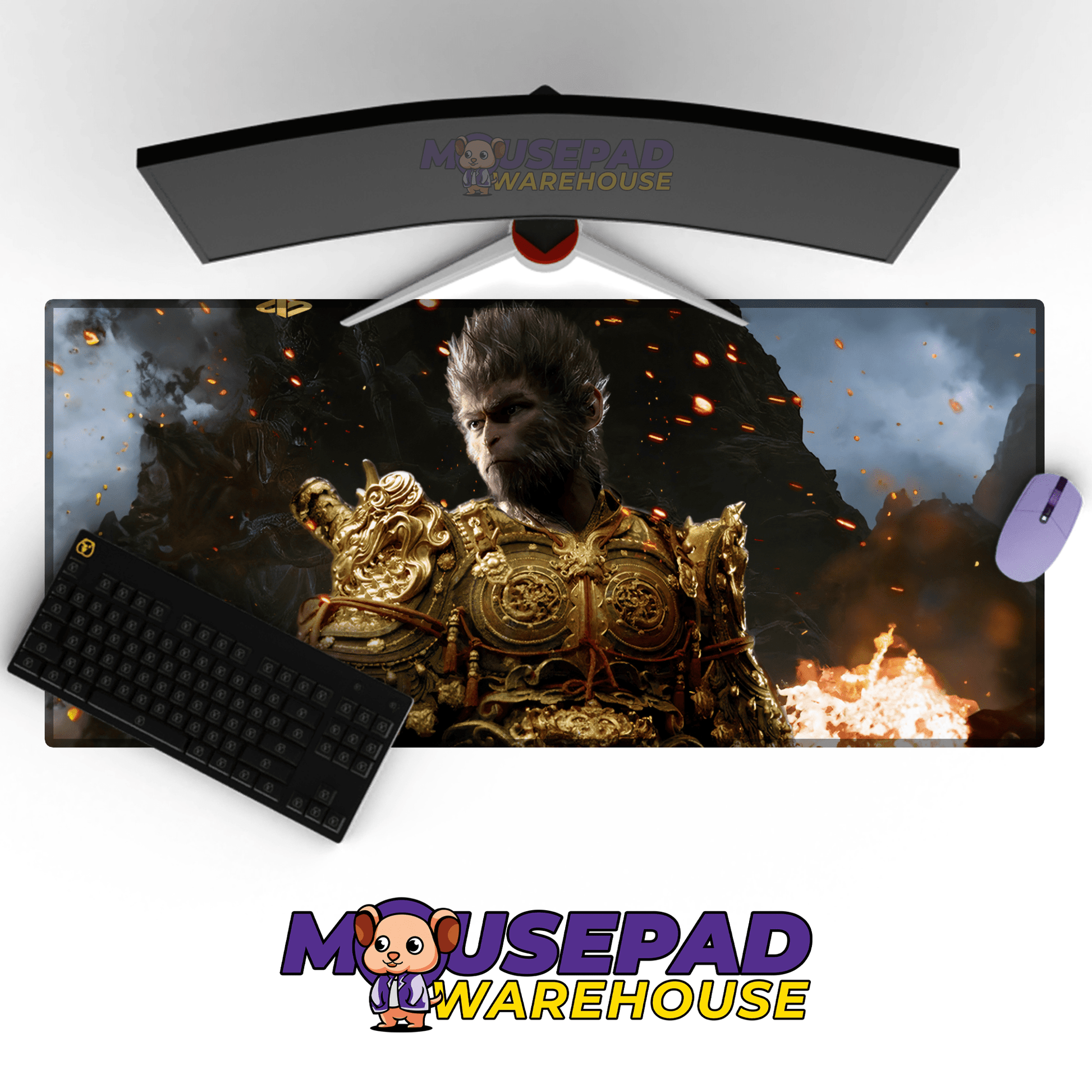 Black Myth Wukong Mousepad 199023 - Mousepad Warehouse