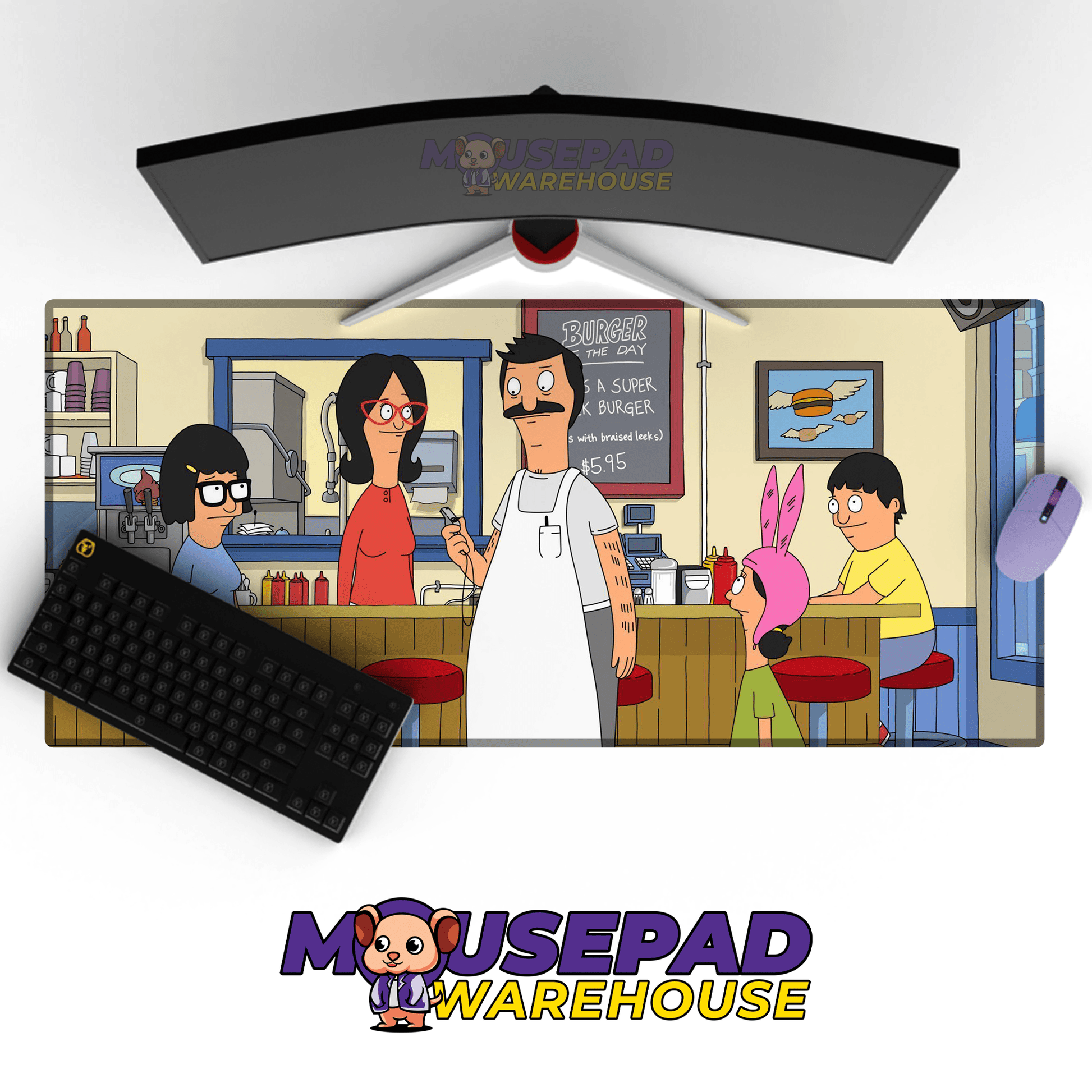 Bob’s Burgers TV Show Mousepad 1357175 - Mousepad Warehouse