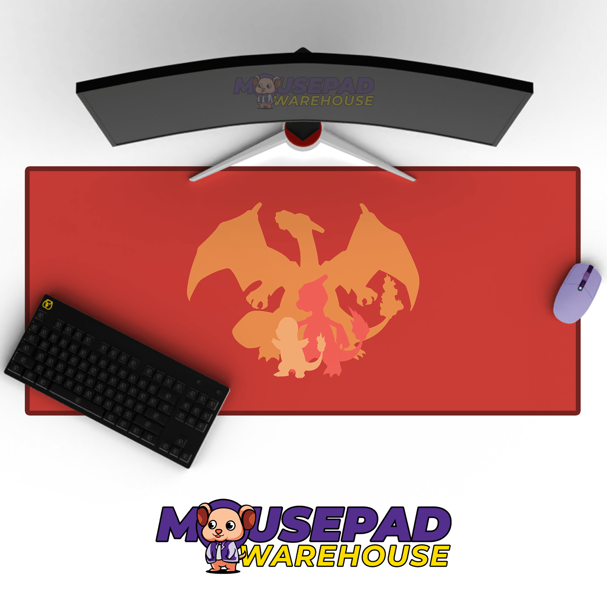 Charizard, Charmander, Charmeleon Pokemon TV Show Mousepad 961194 - Mousepad Warehouse