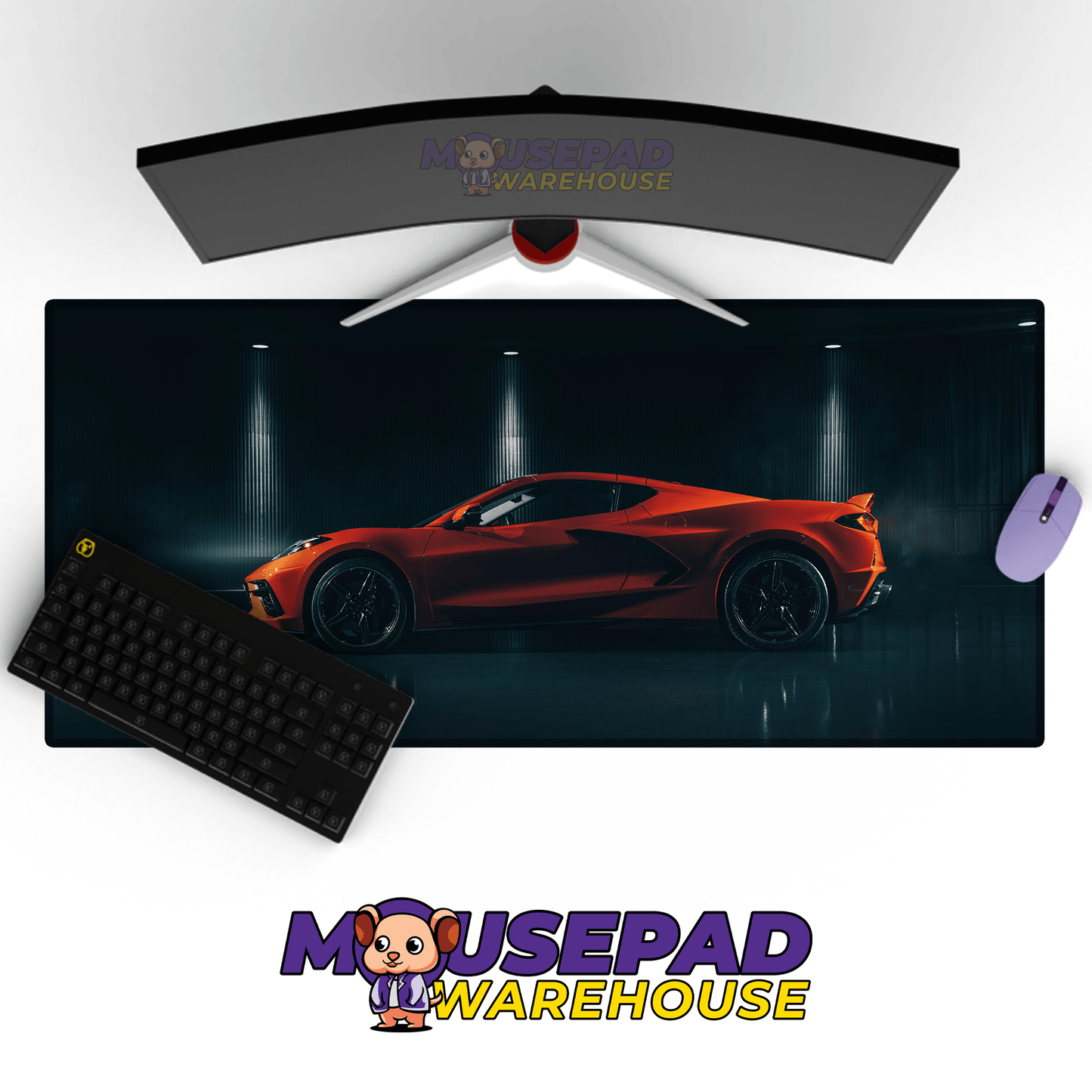 Chevrolet Corvette Car Mousepad 4530132 - Mousepad Warehouse