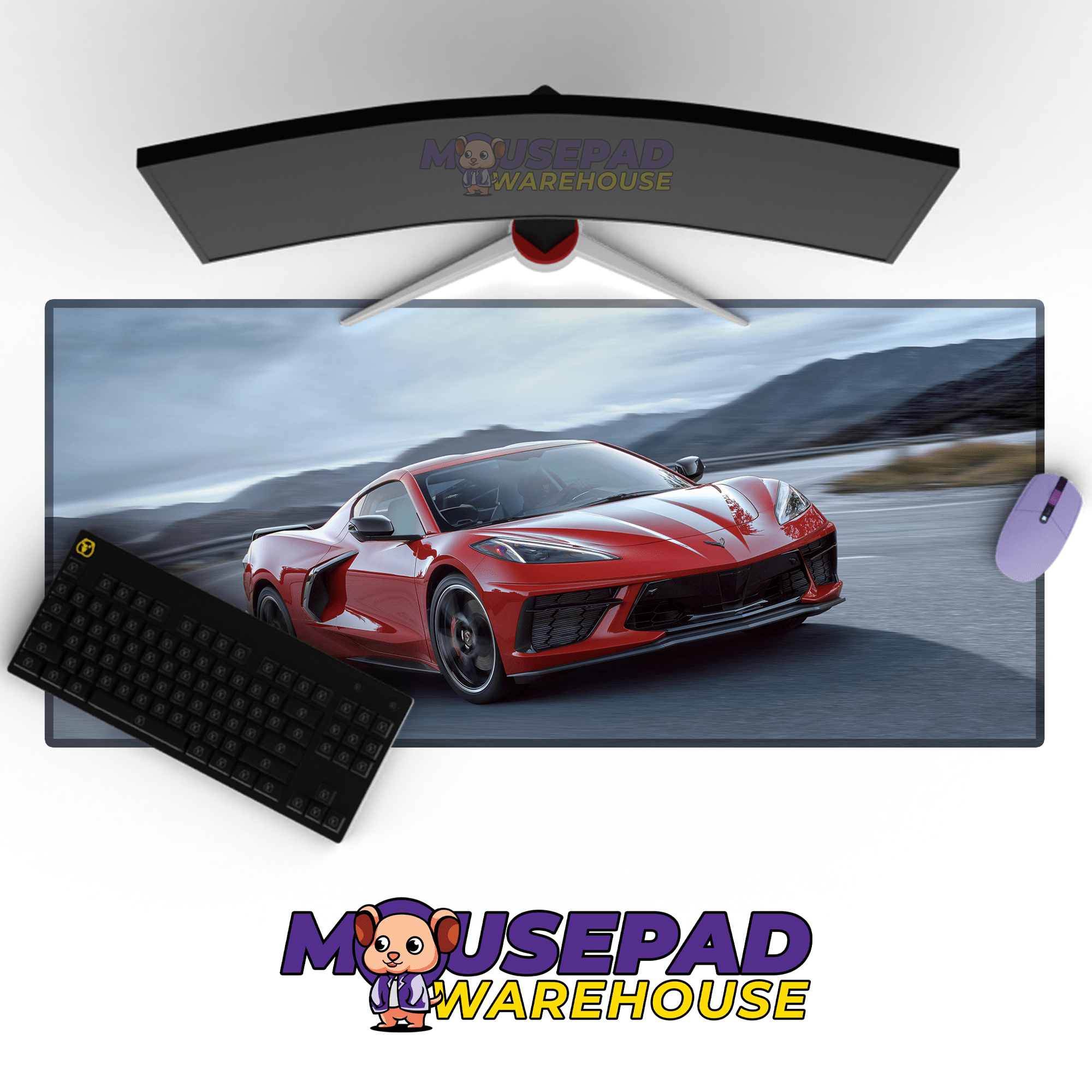 Chevy Computer Mouse Chevrolet Corvette | Mousepad Warehouse