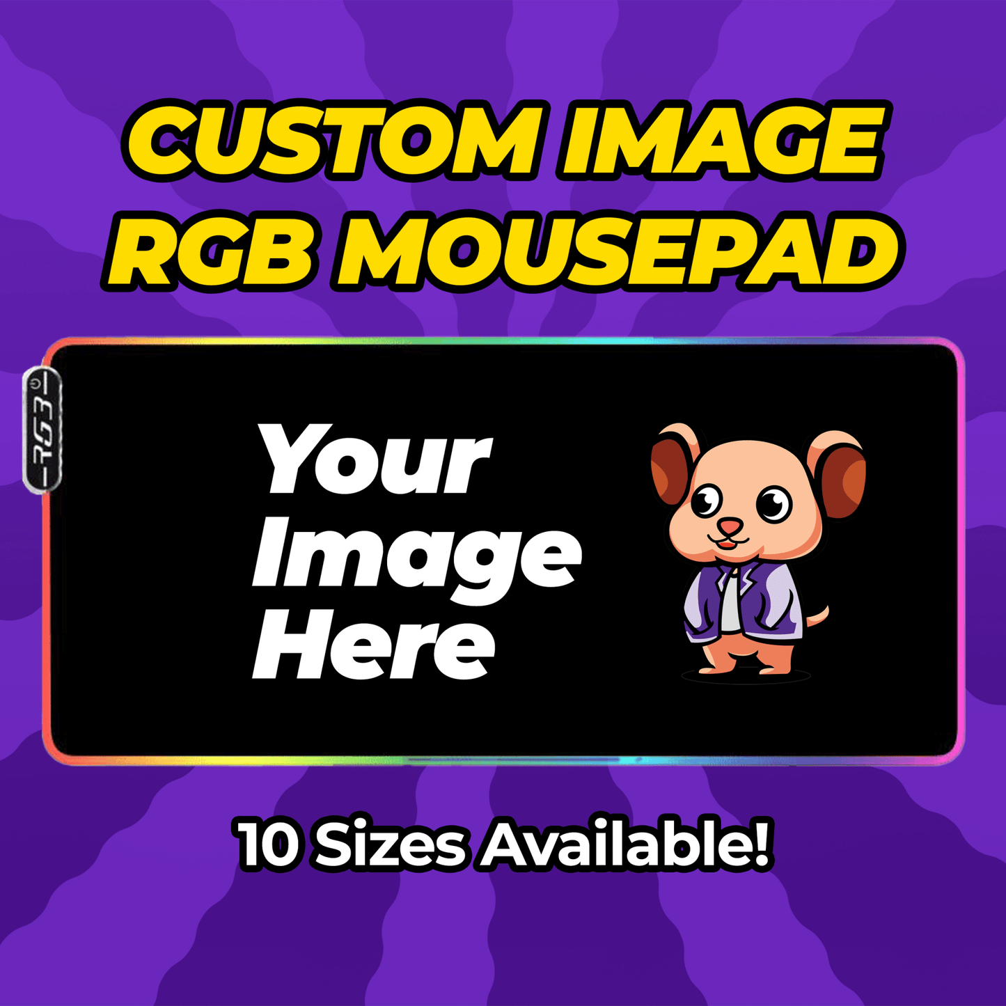 Custom RGB Mousepad 1000x500mm (40 x 20 Inches) - Mousepad Warehouse
