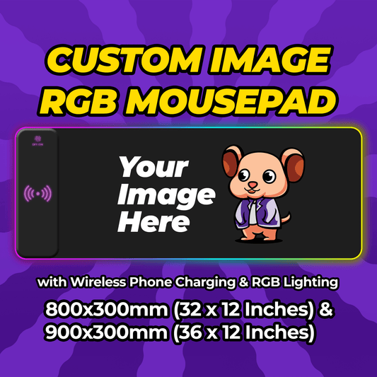 Custom RGB + Wireless Phone Charging Mousepad 900x300mm (36 x 12 Inches) - Mousepad Warehouse
