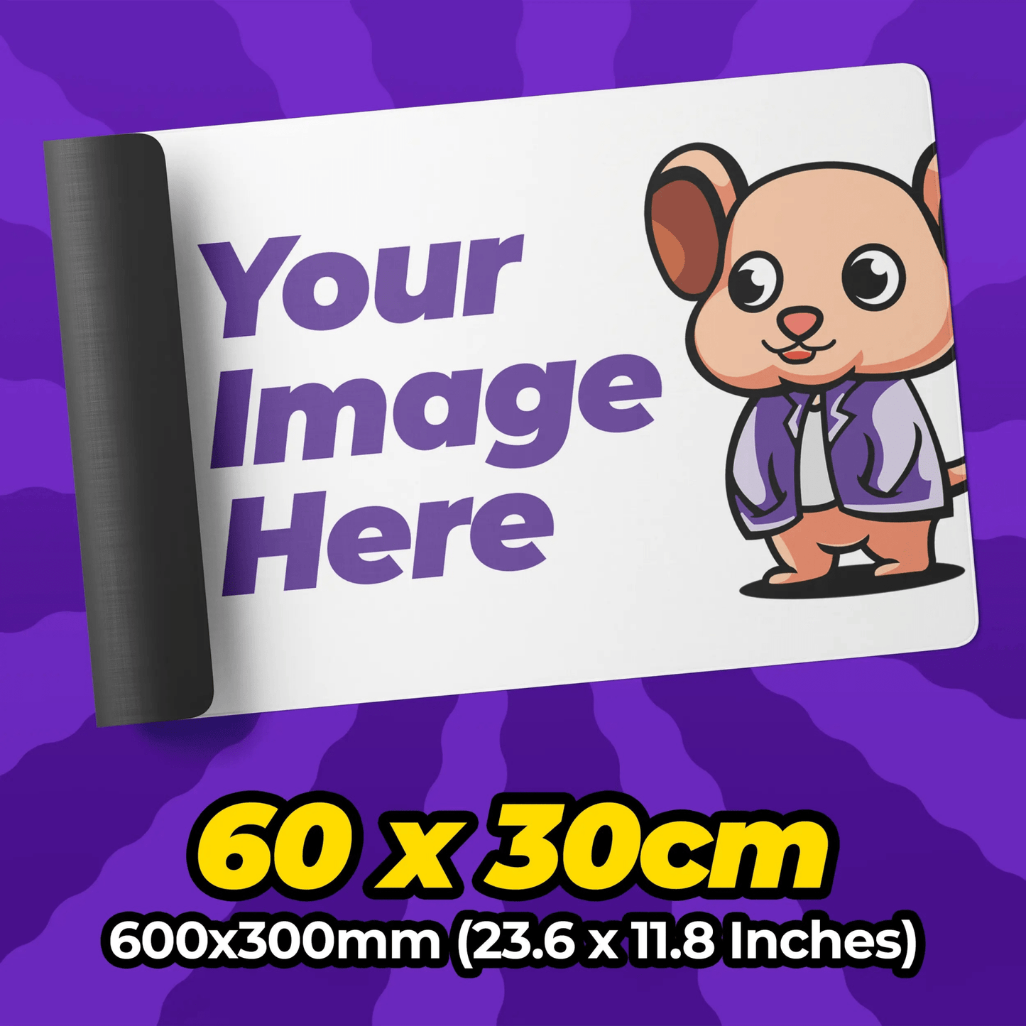 Custom Size Mousepad 600x300mm (23.6 x 11.8 Inches) - Mousepad Warehouse