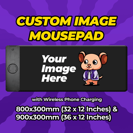 Custom Wireless Phone Charging Mousepad 900x300mm (36 x 12 Inches) - Mousepad Warehouse