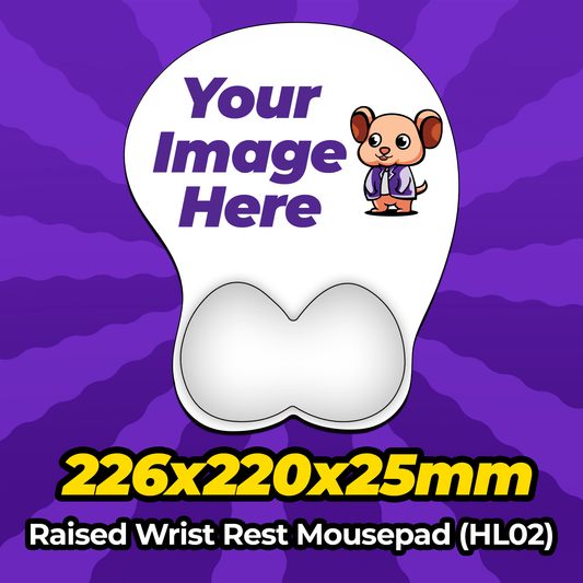 Custom Wrist Rest Mousepad 226x220x25mm (HL02) - Mousepad Warehouse