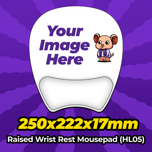 Custom Wrist Rest Mousepad 250x222x17mm (HL05) - Mousepad Warehouse