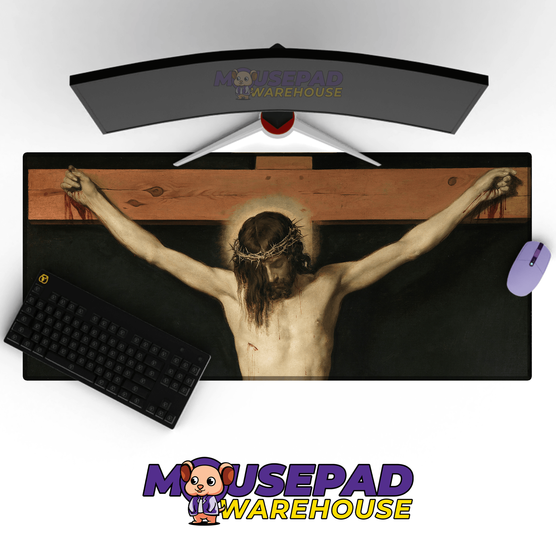 Diego Velazquez - Christ Crucified Art (Painting) Mousepad - Mousepad Warehouse