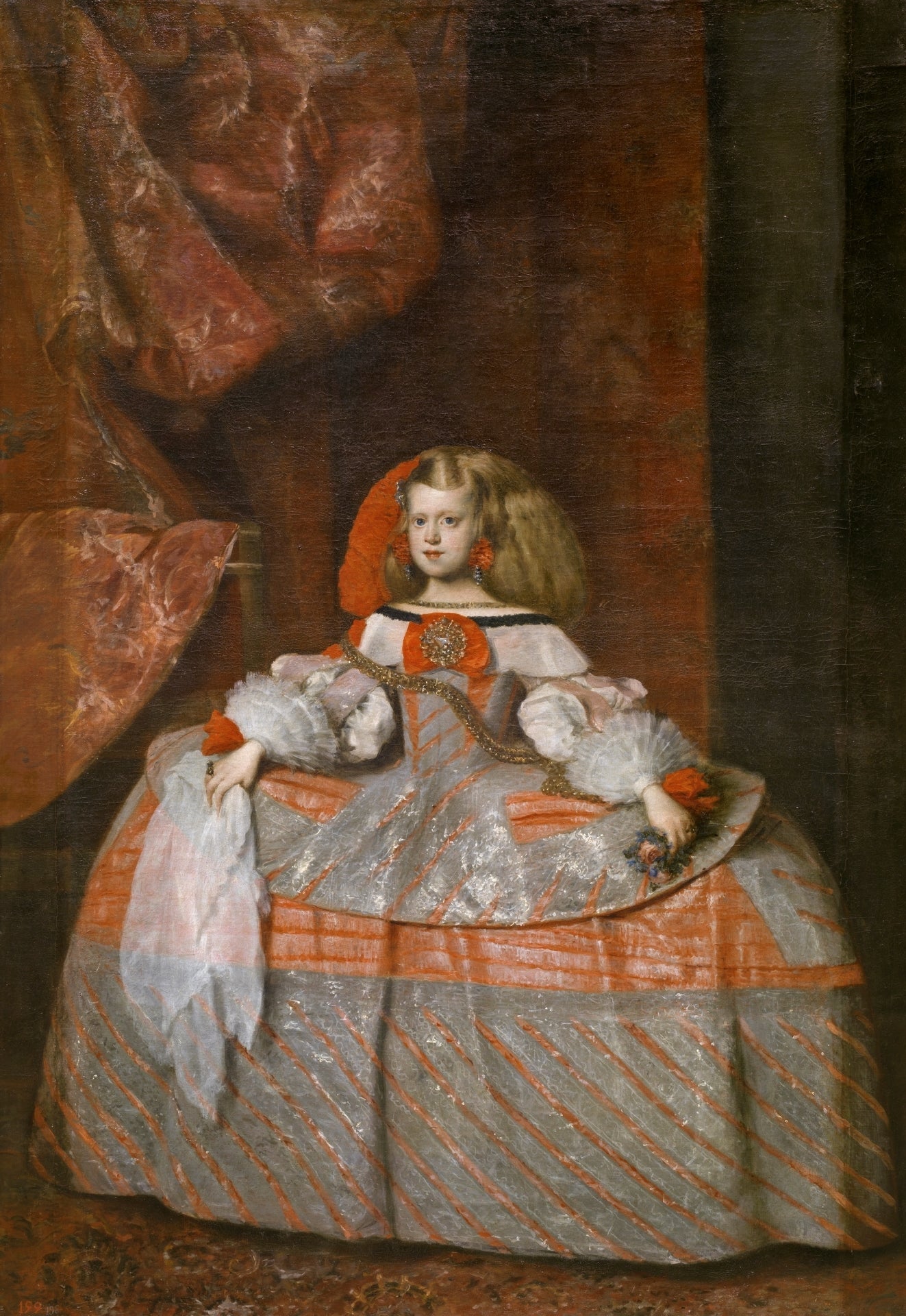 Diego Velazquez - Infanta Margarita Teresa in a Pink Dress Art (Painting) Mousepad - Mousepad Warehouse