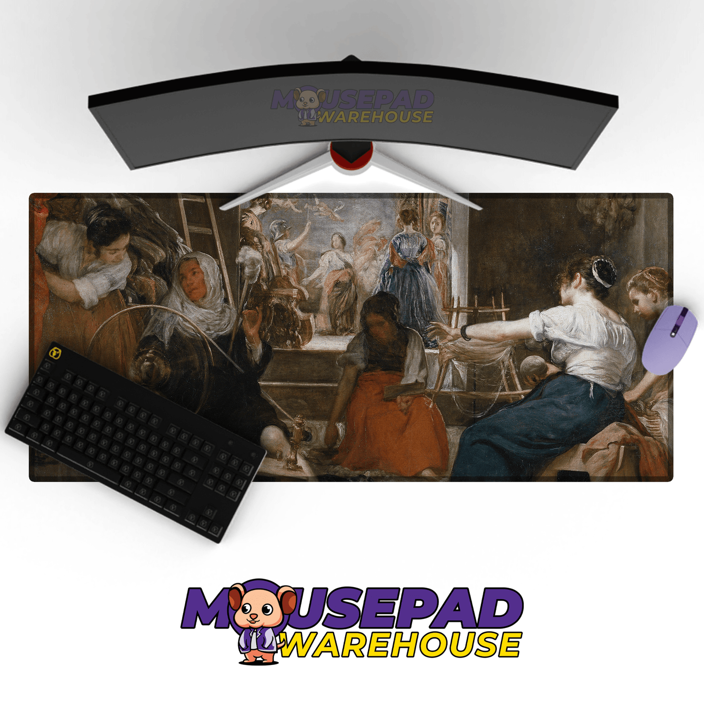 Diego Velazquez - The Spinners Art (Painting) Mousepad - Mousepad Warehouse