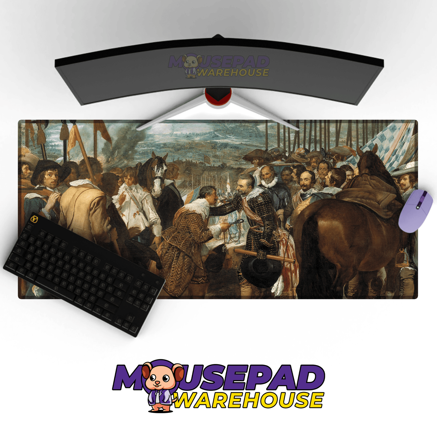 Diego Velazquez - The Surrender of Breda Art (Painting) Mousepad - Mousepad Warehouse