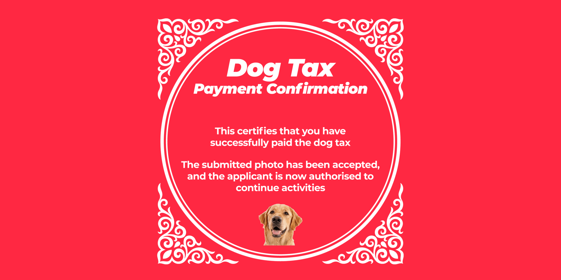 Dog Tax Certificate - Red Note App 小红书 Mousepad - Mousepad Warehouse