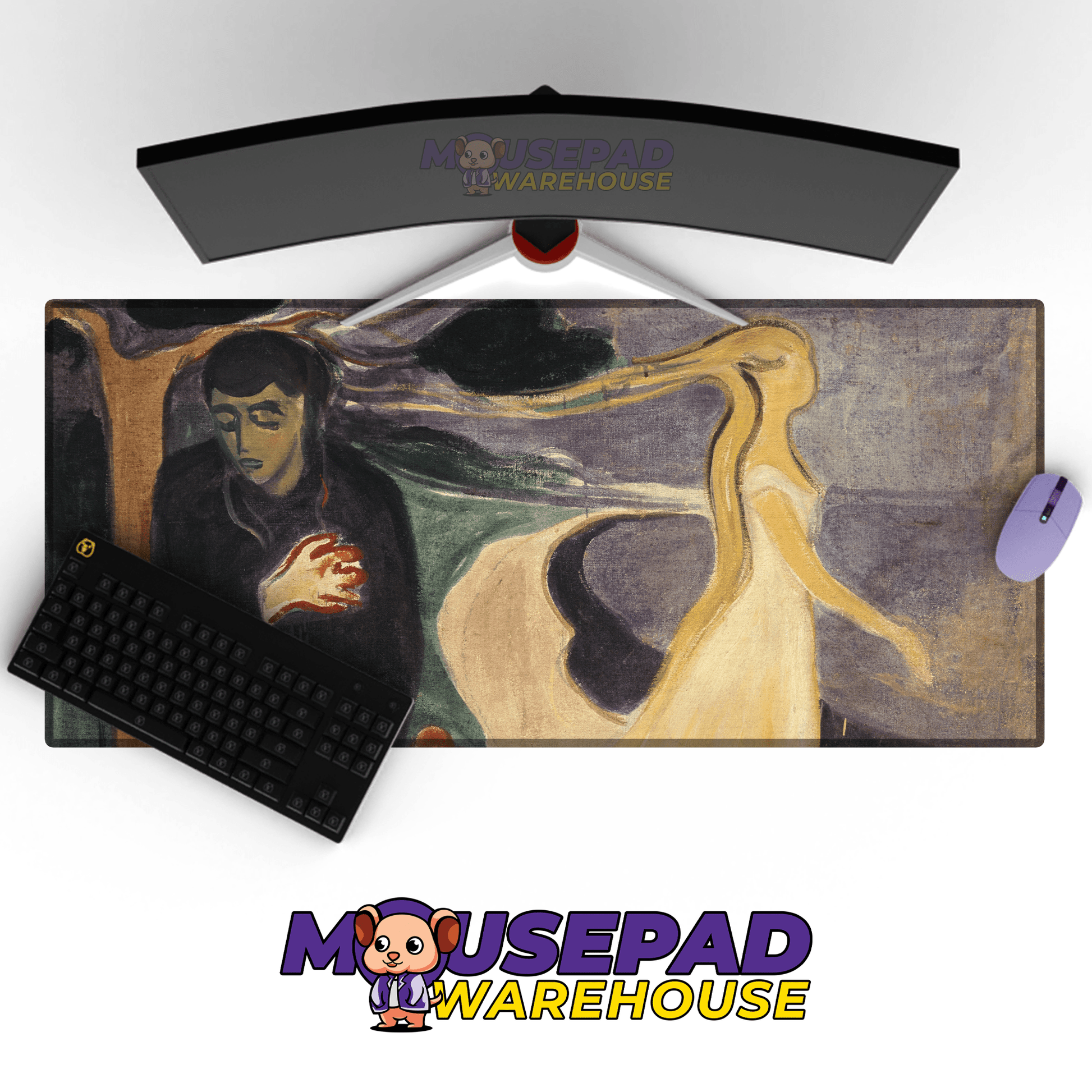 Edvard Munch - Separation Painting Mousepad - Mousepad Warehouse