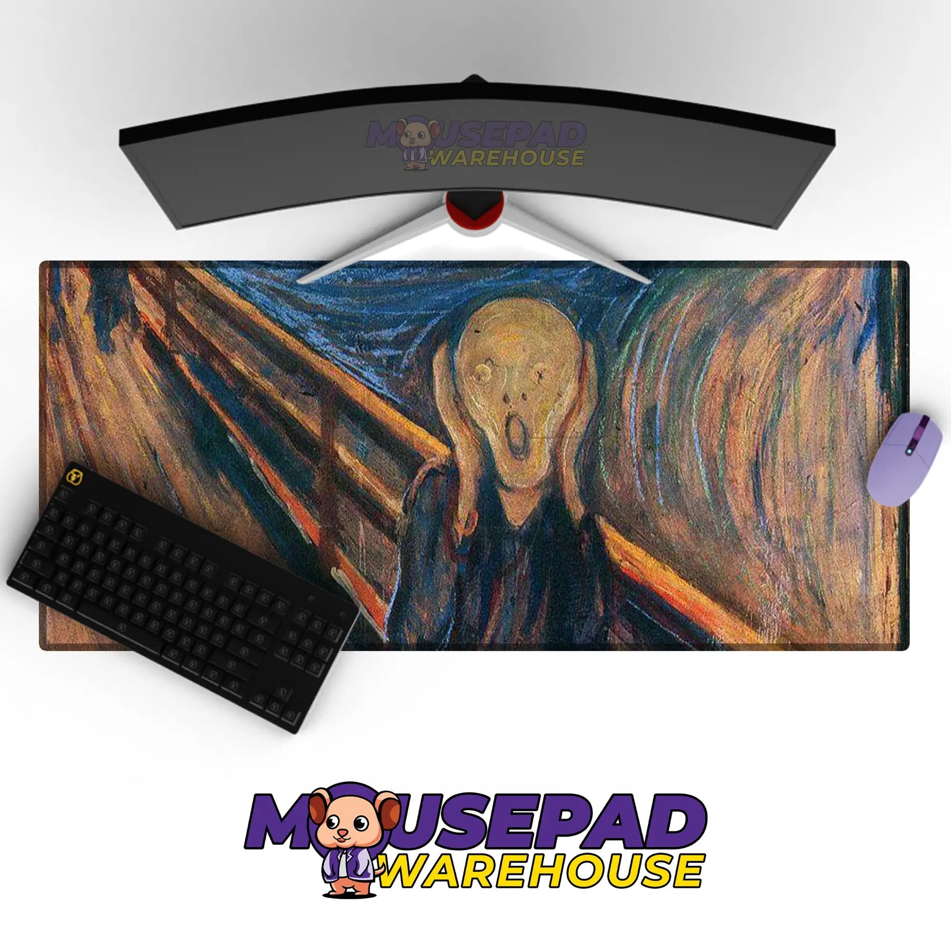 Edvard Munch - The Scream Art (Painting) Mousepad - Mousepad Warehouse