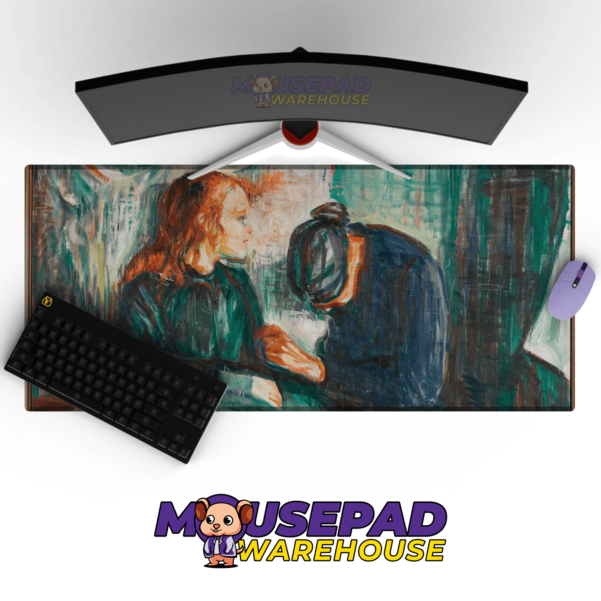 Edvard Munch - The Sick Child Painting Mousepad - Mousepad Warehouse