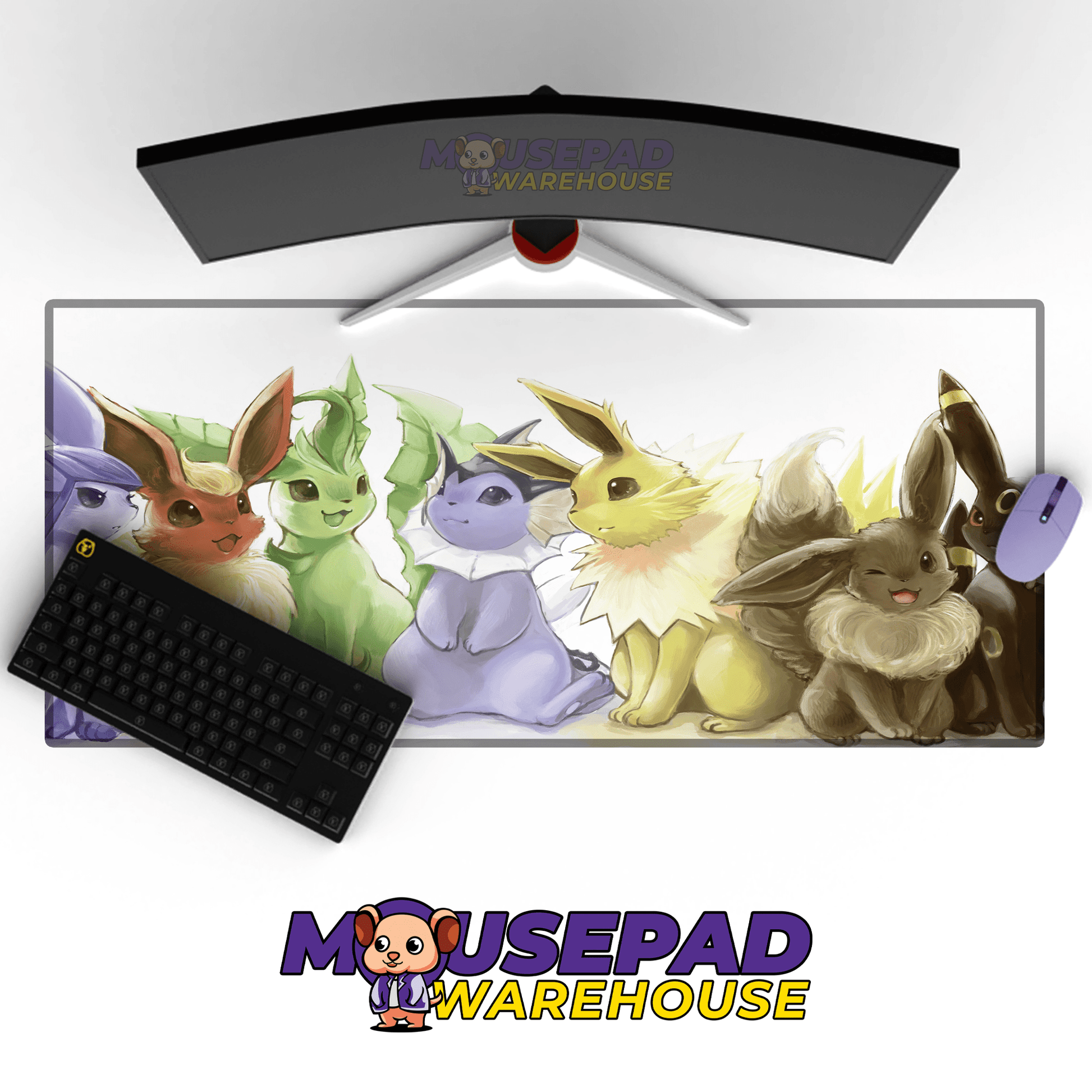 Eeveelutions Pokemon TV Show Mousepad 206267 - Mousepad Warehouse