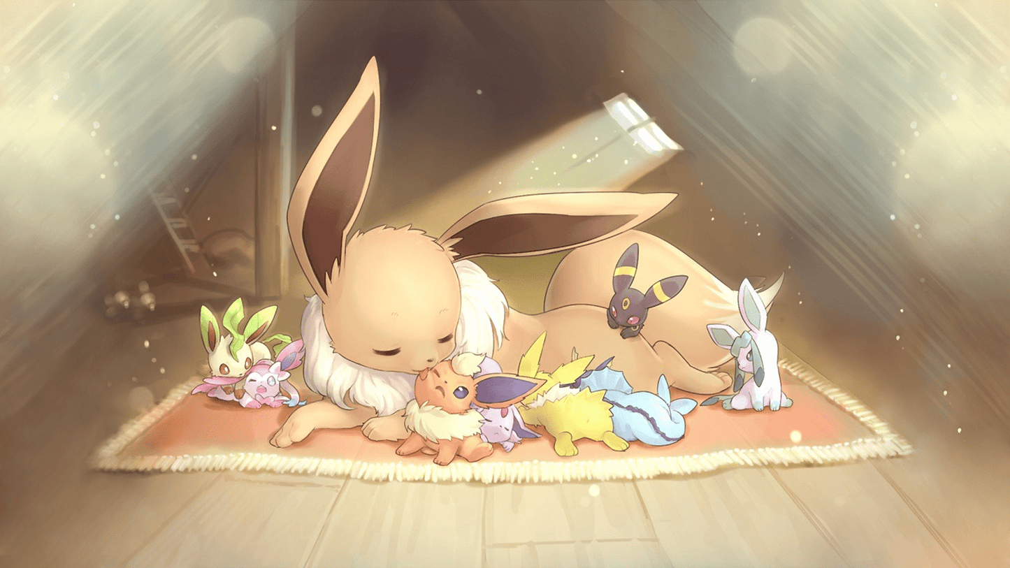 Eeveelutions Pokemon TV Show Mousepad 613932 - Mousepad Warehouse