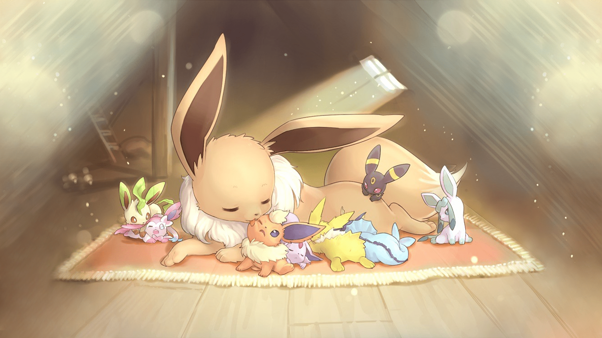 Eeveelutions Pokemon TV Show Mousepad 613932 - Mousepad Warehouse