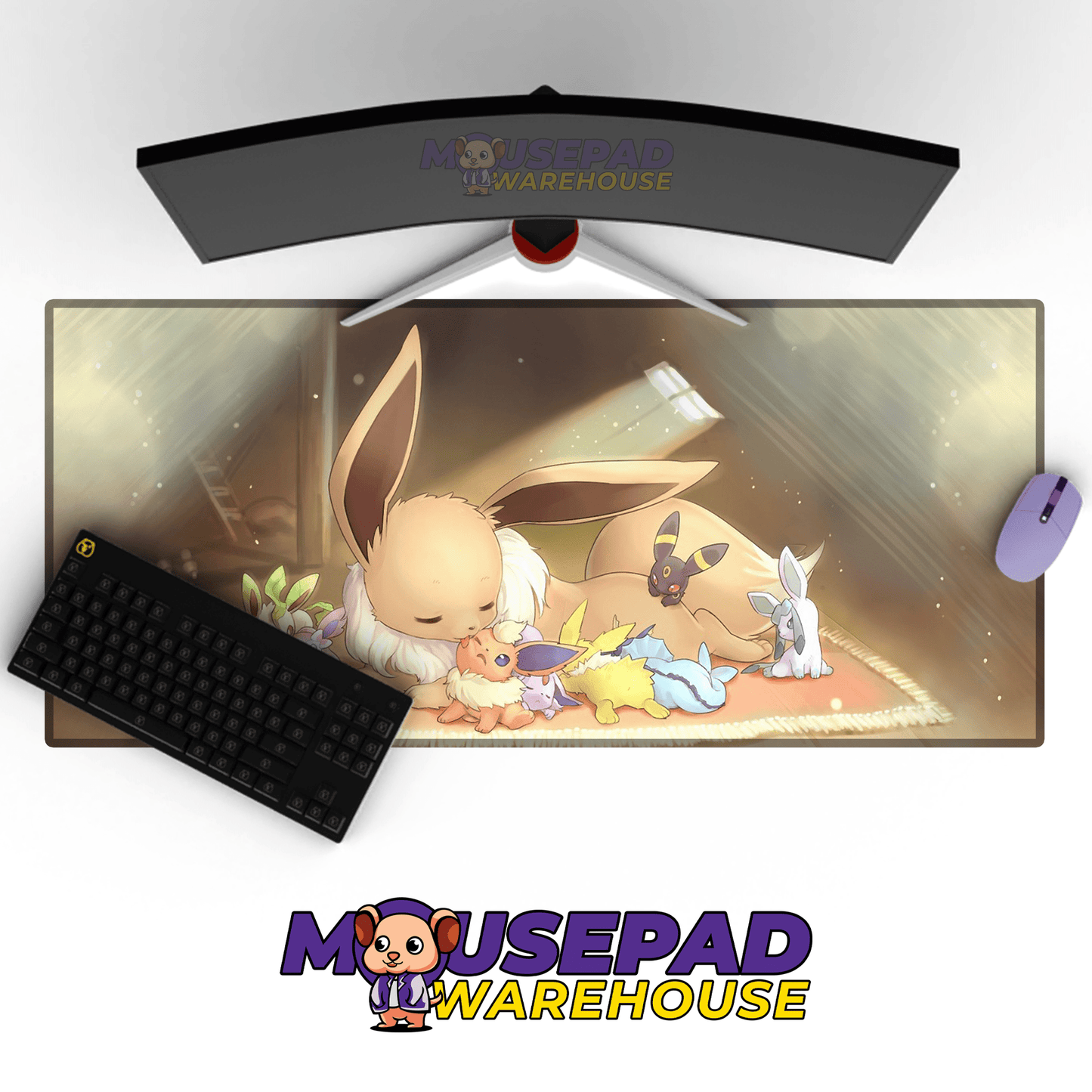 Eeveelutions Pokemon TV Show Mousepad 613932 - Mousepad Warehouse
