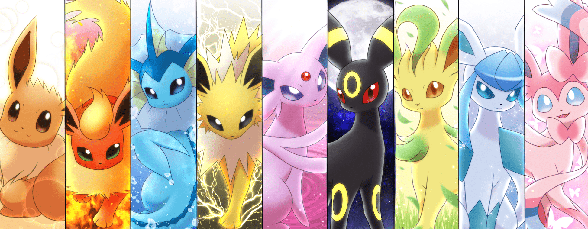 Eeveelutions Pokemon TV Show Mousepad 716564 - Mousepad Warehouse