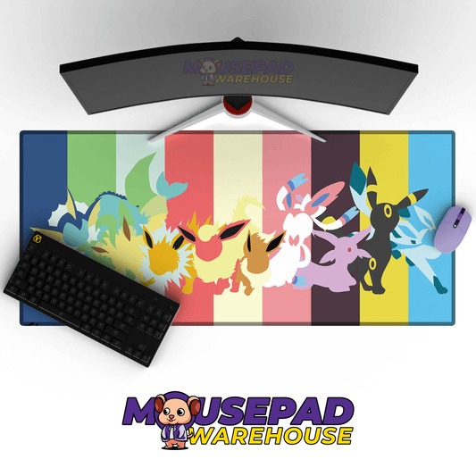 Eeveelutions Pokemon TV Show Mousepad 745060 - Mousepad Warehouse