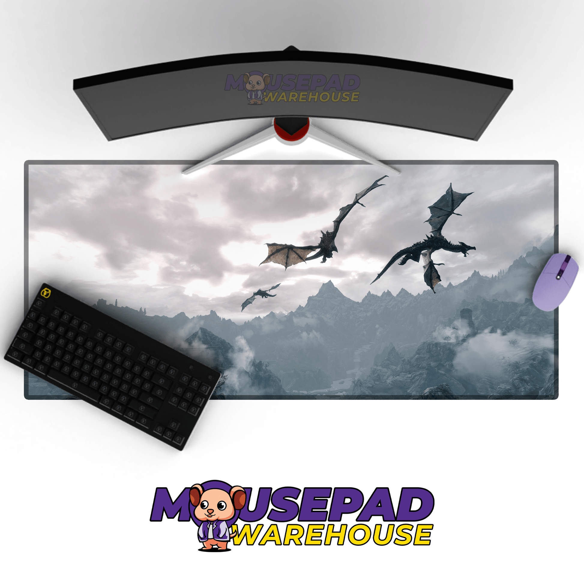 Elder Scrolls V Skyrim Mousepad 184457 - Mousepad Warehouse