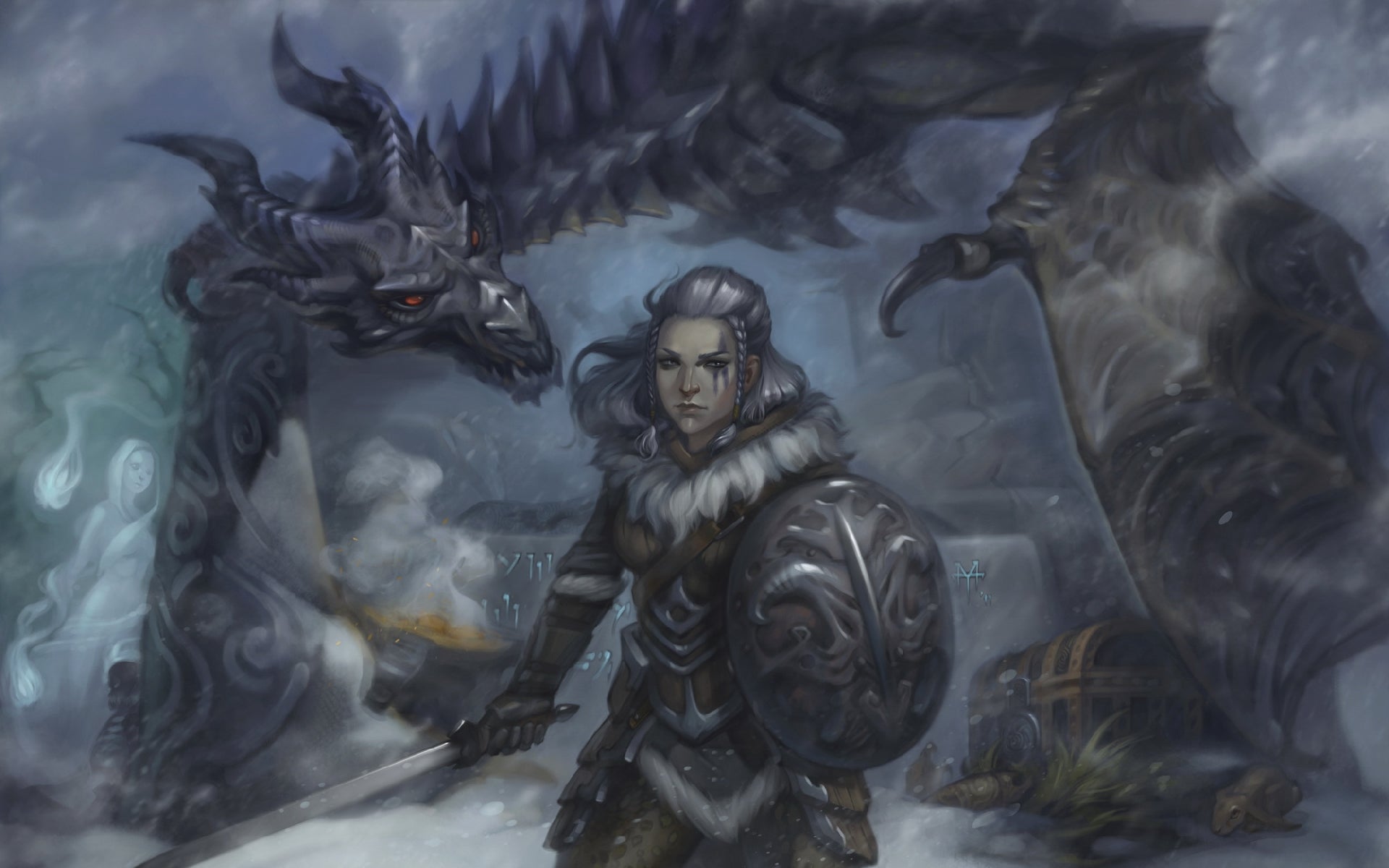 Elder Scrolls V Skyrim Mousepad 321962 - Mousepad Warehouse