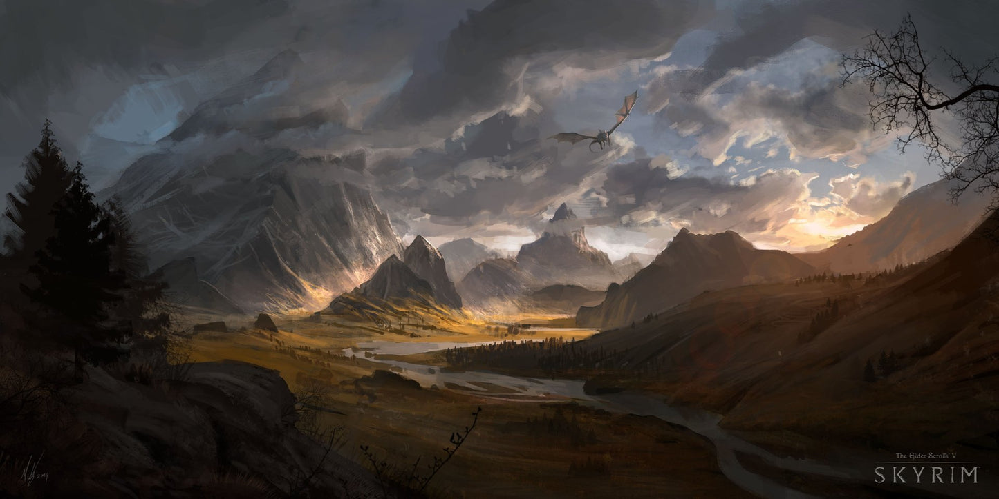 Elder Scrolls V Skyrim Mousepad 526709 - Mousepad Warehouse