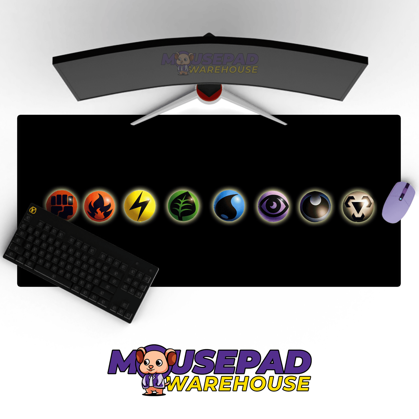 Energy Pokemon TV Show Mousepad 591284 - Mousepad Warehouse