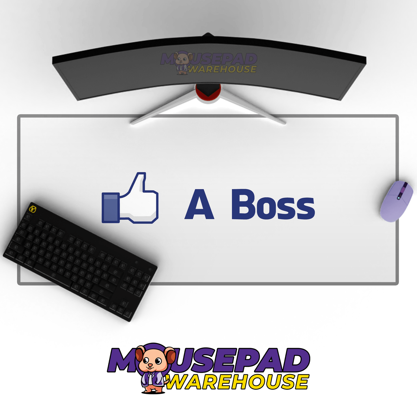 Facebook (Meta) Brand Imagery Mousepad 567620 - Mousepad Warehouse