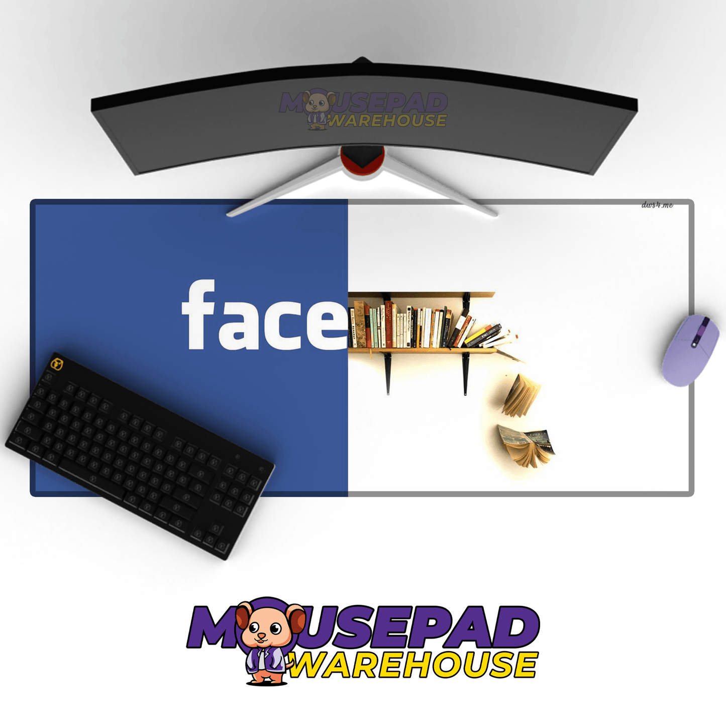 Facebook (Meta) Brand Imagery Mousepad 570453 - Mousepad Warehouse