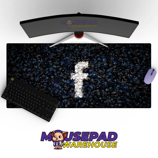 Facebook (Meta) Brand Imagery Mousepad 715307 - Mousepad Warehouse