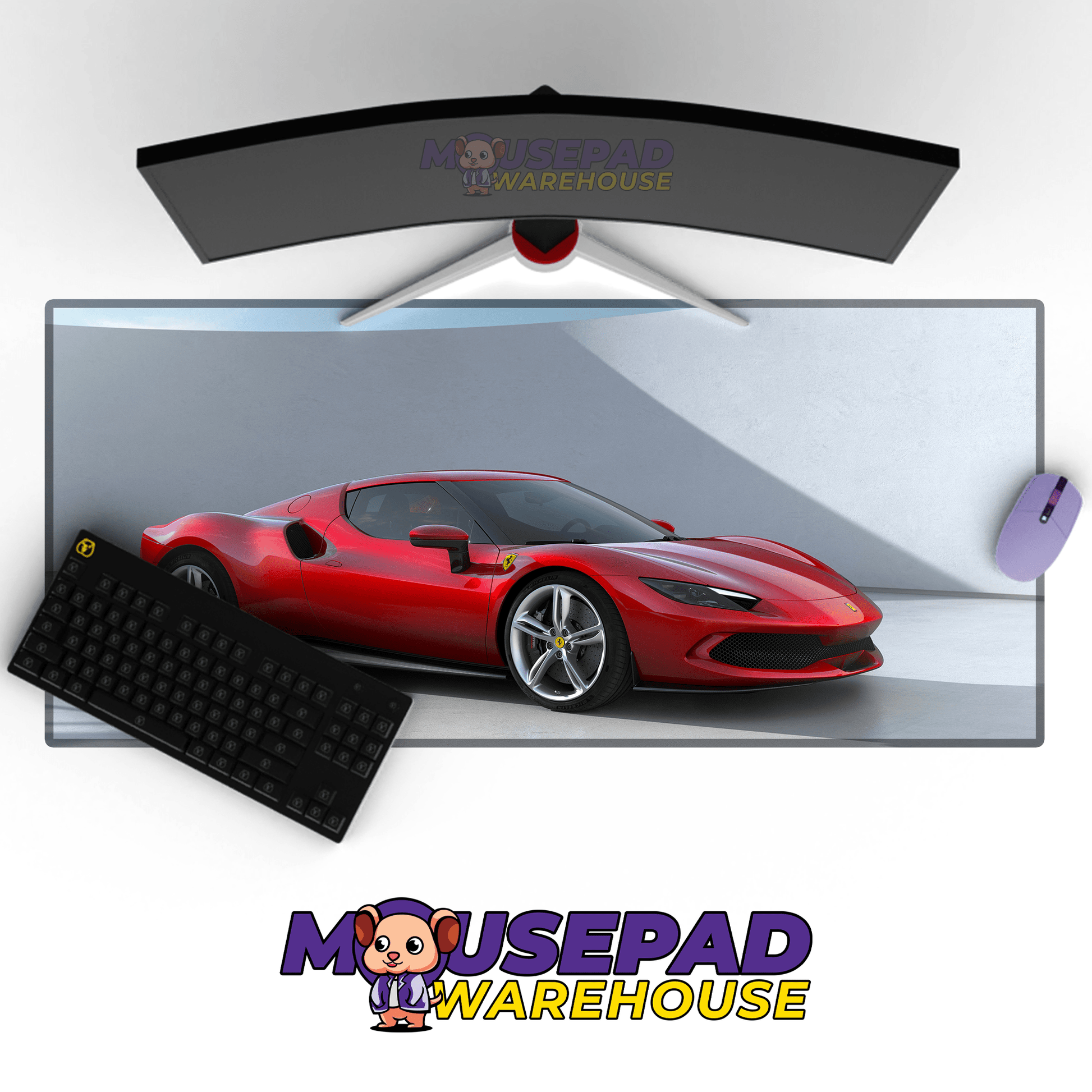 Ferrari 296 GTB Car Mousepad 1153727 - Mousepad Warehouse