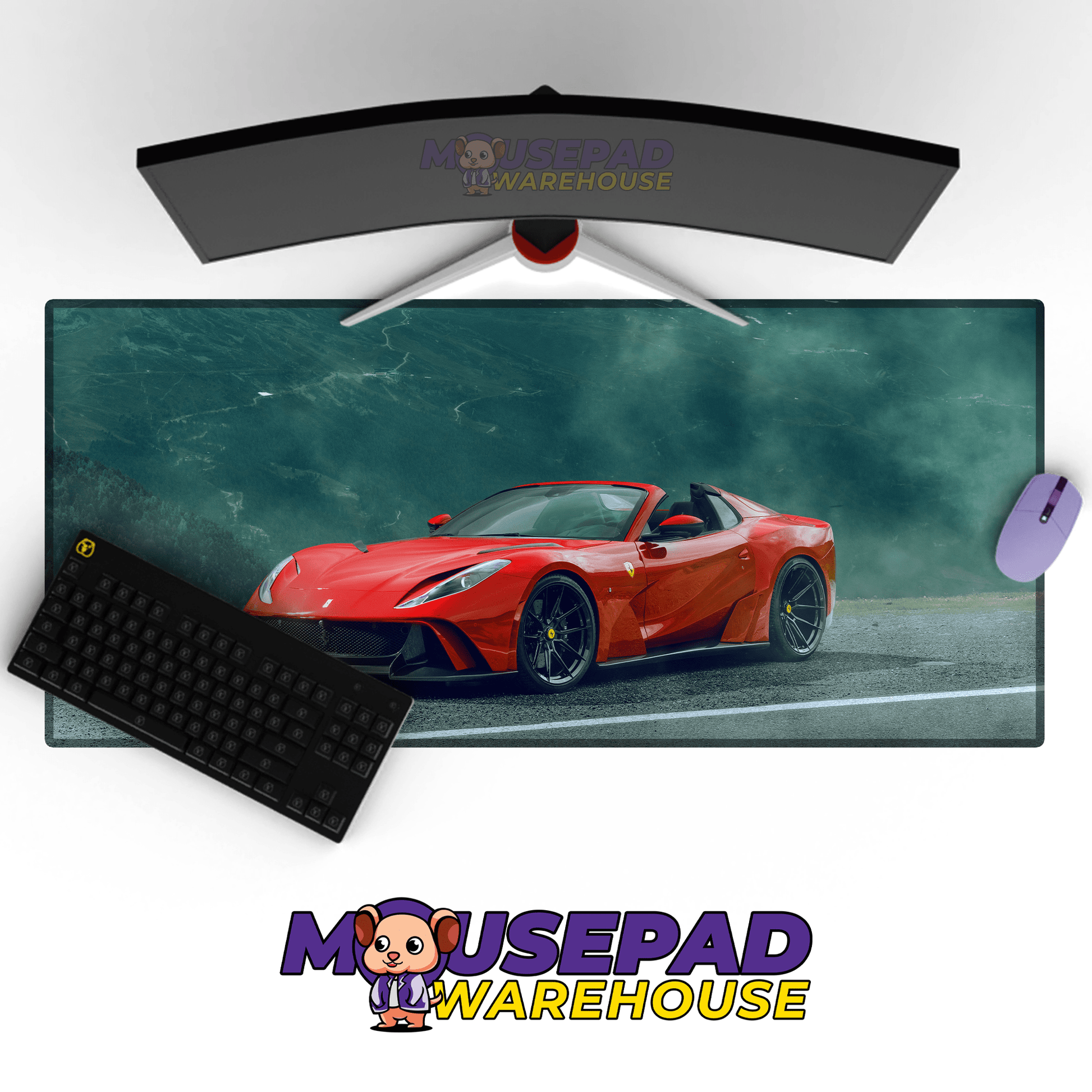 Ferrari 812 GTS Car Mousepad 1162878 - Mousepad Warehouse