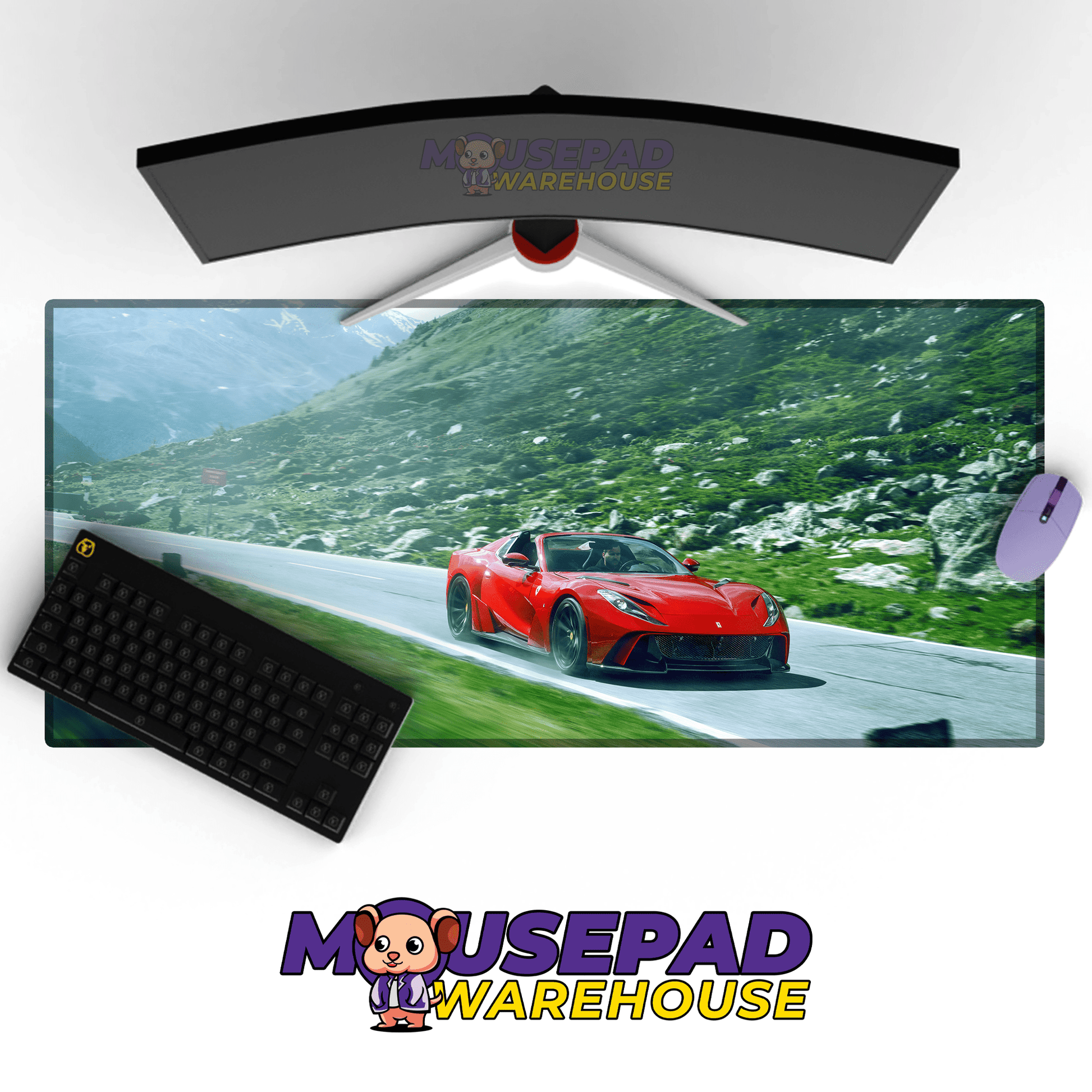 Ferrari 812 GTS Car Mousepad 1162882 - Mousepad Warehouse