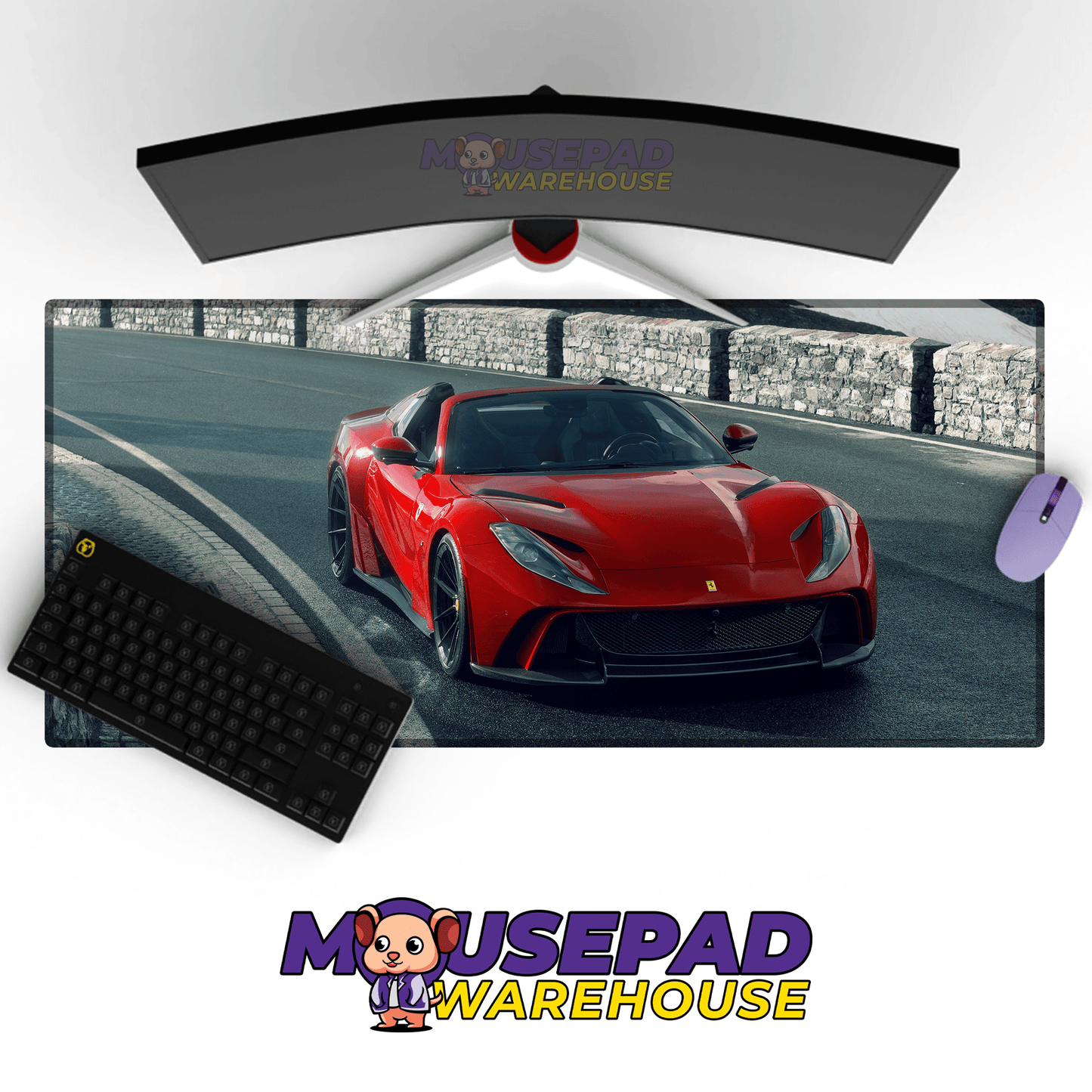 Ferrari 812 GTS Car Mousepad 1162883 - Mousepad Warehouse