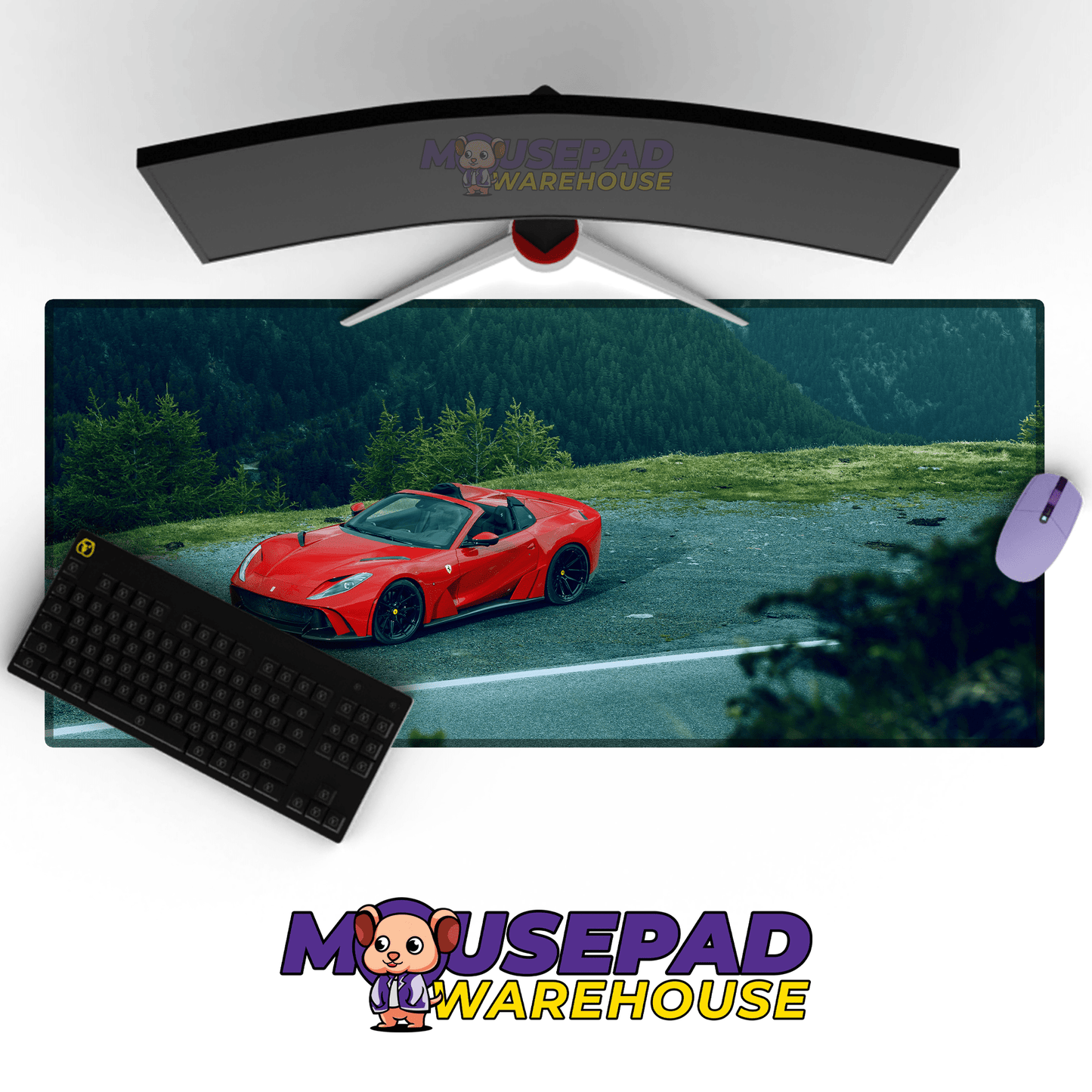 Ferrari 812 GTS Car Mousepad 1162884 - Mousepad Warehouse