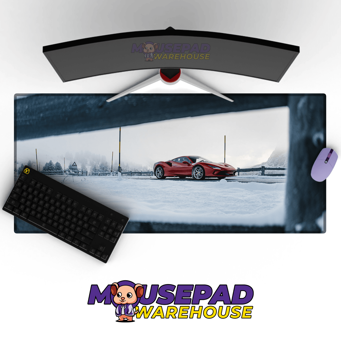 Ferrari F8 Tributo Car Mousepad 1090611 - Mousepad Warehouse