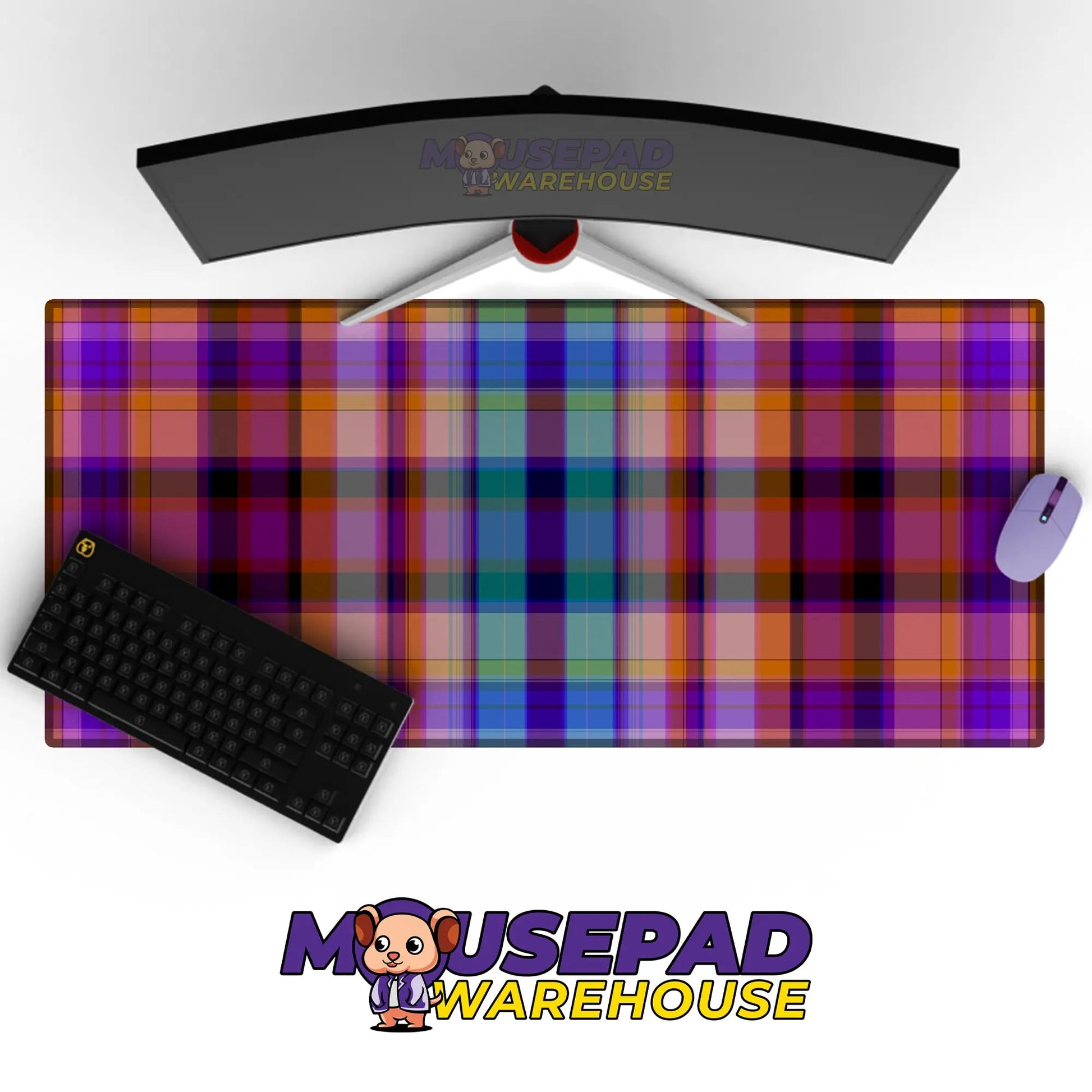 Flannel & Patchwork Pattern Mousepad 1001991 - Mousepad Warehouse