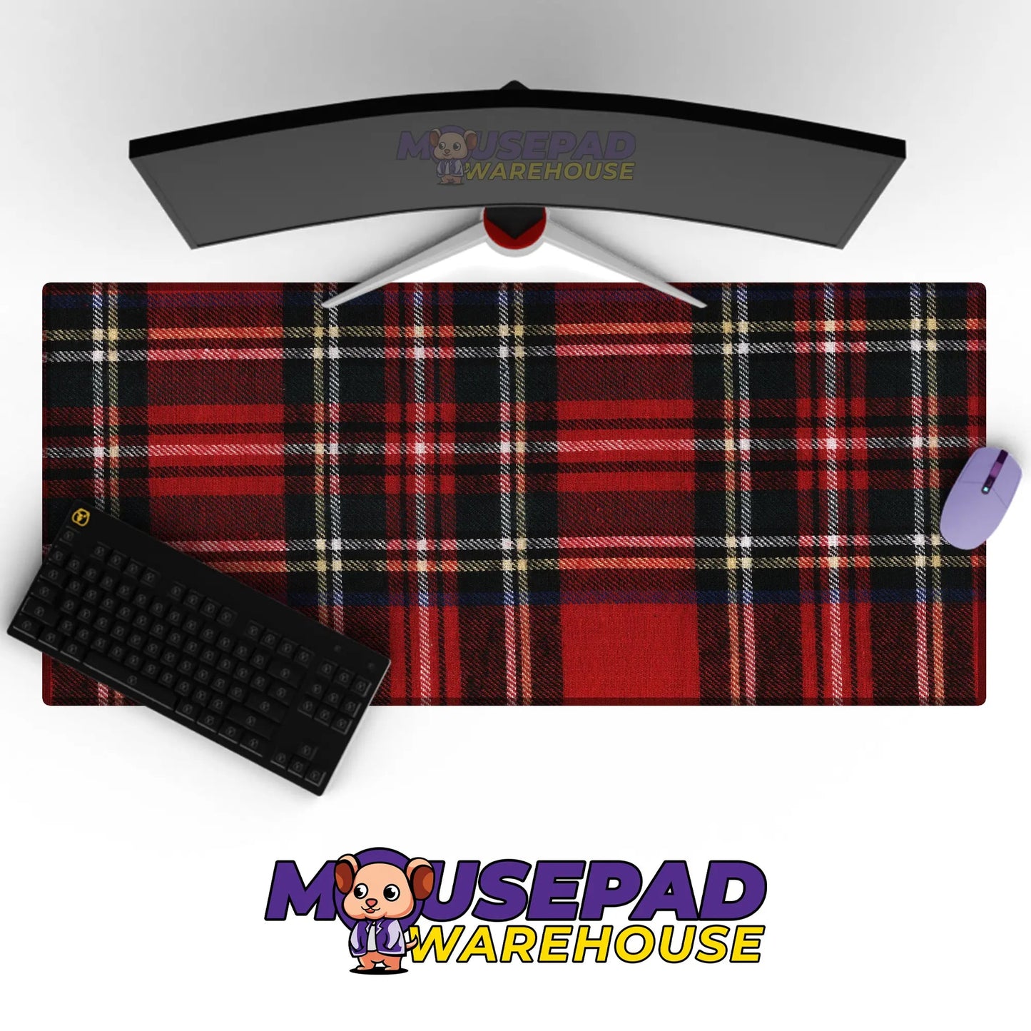 Flannel & Patchwork Pattern Mousepad 659719 - Mousepad Warehouse